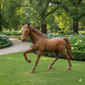 Pferd Pony Gusseisen 1,30 m x 1,14 m