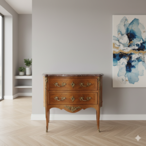 Kommode Louis-XV-Stil 1880 Nussbaum