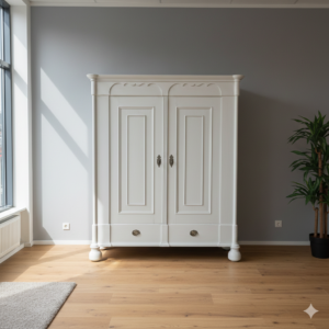 Kleiderschrank Schrank Biedermeier 1850 Eiche