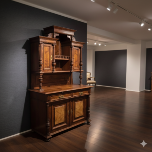 Buffetschrank Schrank Gründerzeit 1880 Nussbaum