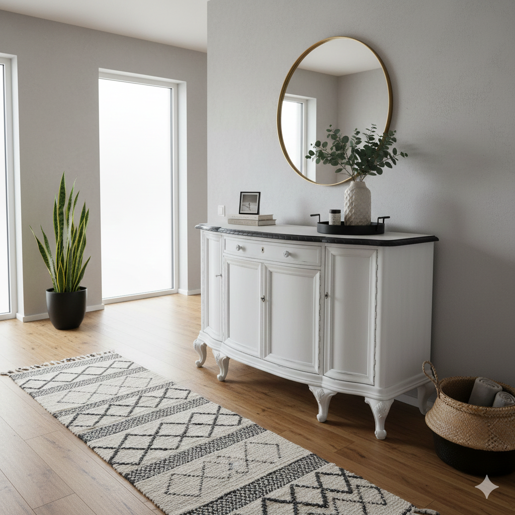 Anrichte Sideboard Neubarock Eiche 1,60 m – Bild 2