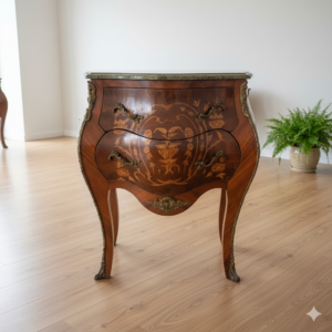 Kommode Barockstil Nussbaum Marmorplatte 0,70 m