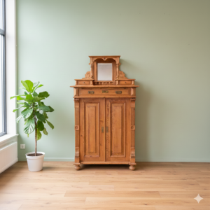 Vertiko mit Aufsatz Gründerzeit 1880 Kiefer