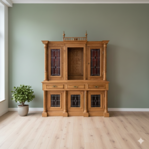 Schrank aus Sakristei 1949 Eiche