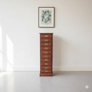 Hochkommode Teakholz 0,40 m