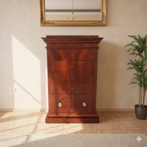 Hochkommode Biedermeier 1830 Mahagoni