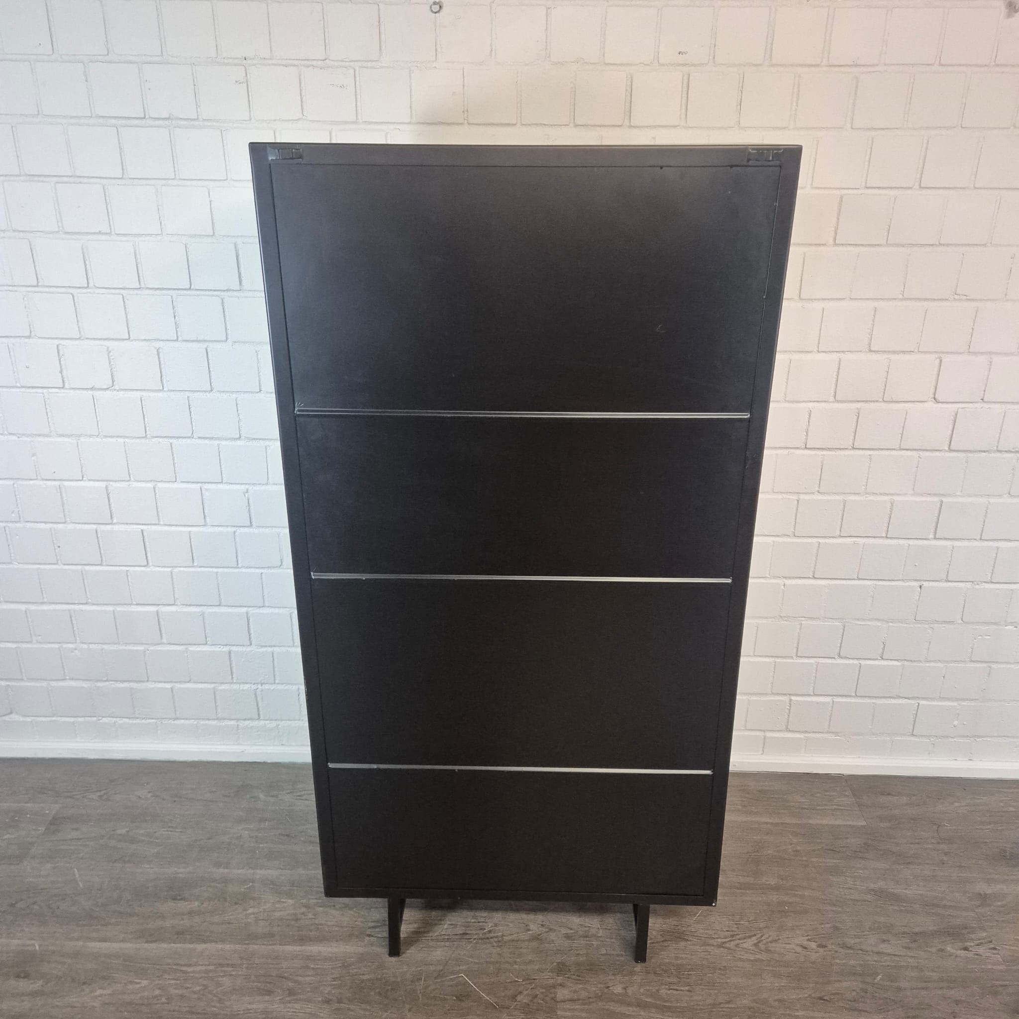 Designer Vitrine Schrank Riffelglas 0,90 m – Bild 15