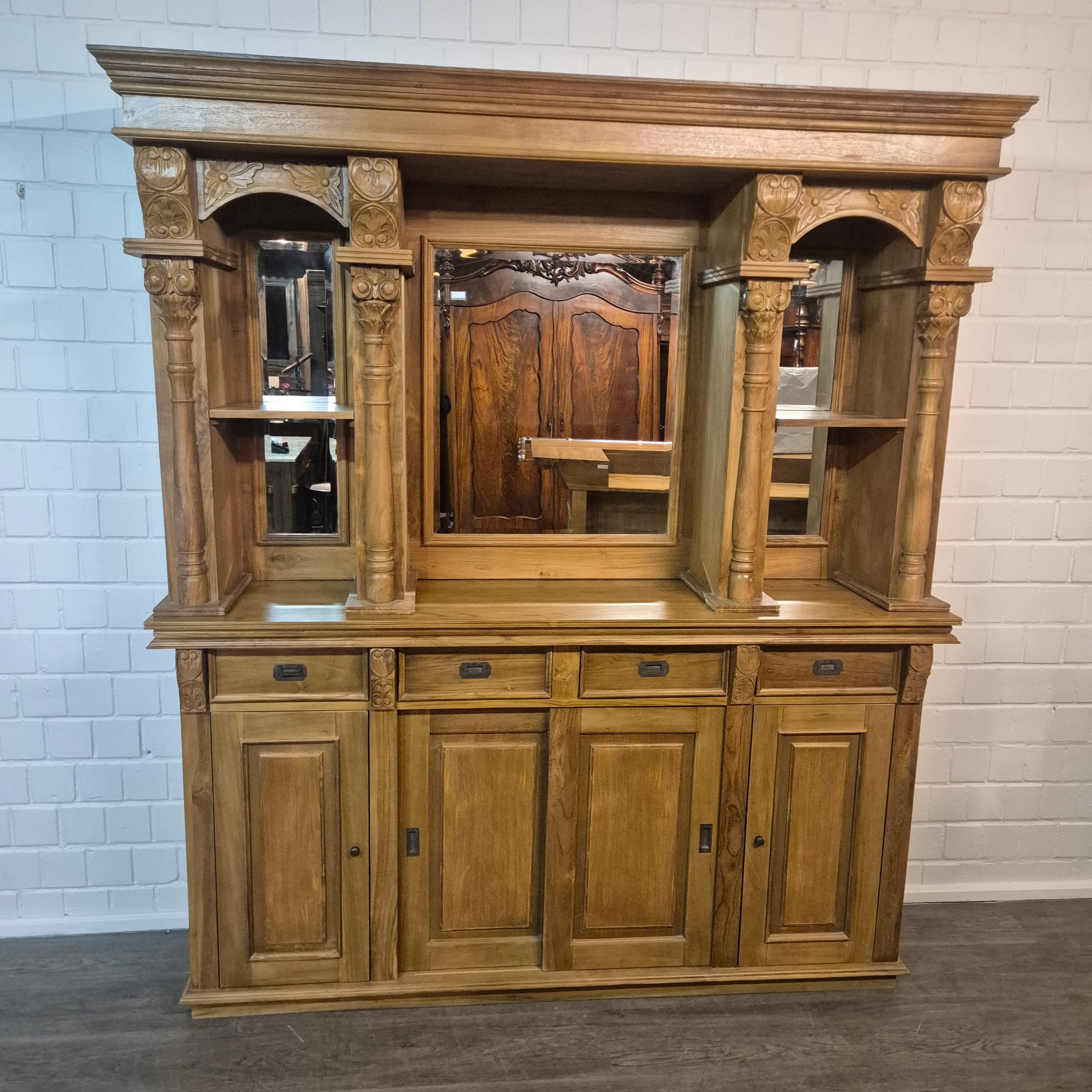 Empire Bar Theke Teakholz 2,00 m – Bild 7