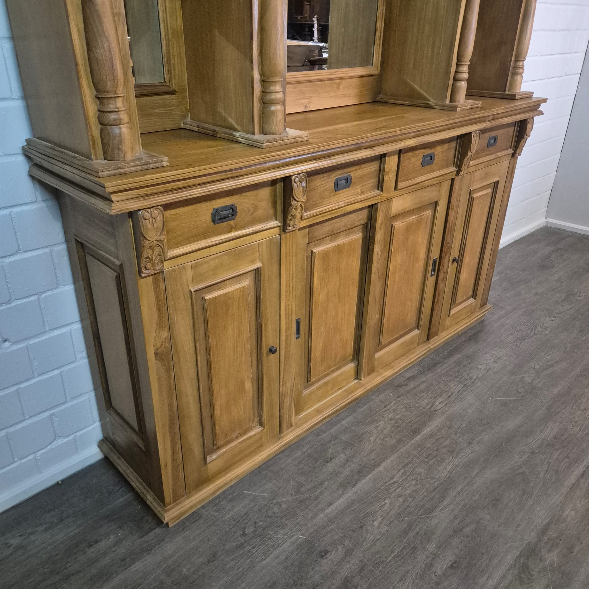 Empire Bar Theke Teakholz 2,00 m – Bild 10