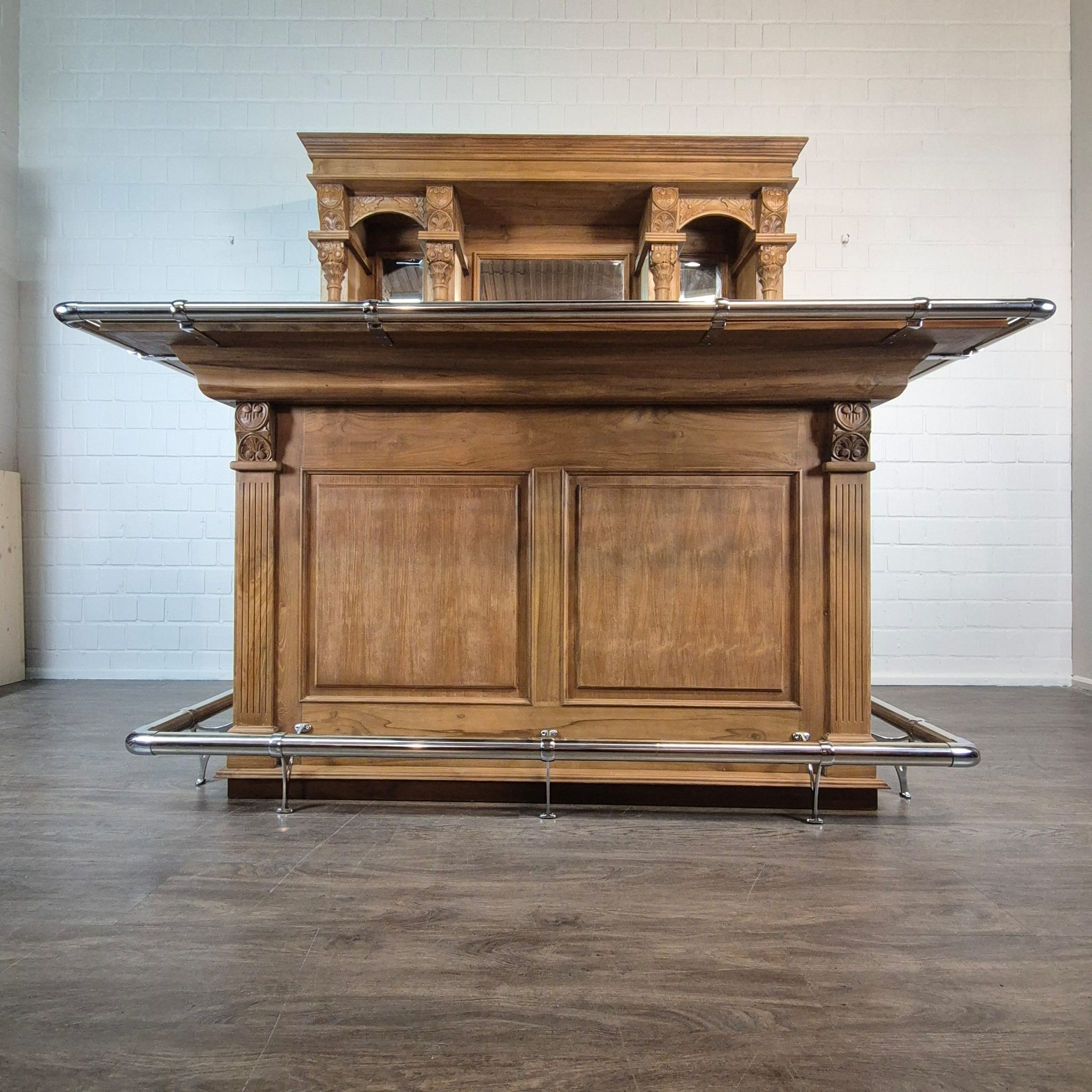 Empire Bar Theke Teakholz 2,00 m – Bild 4