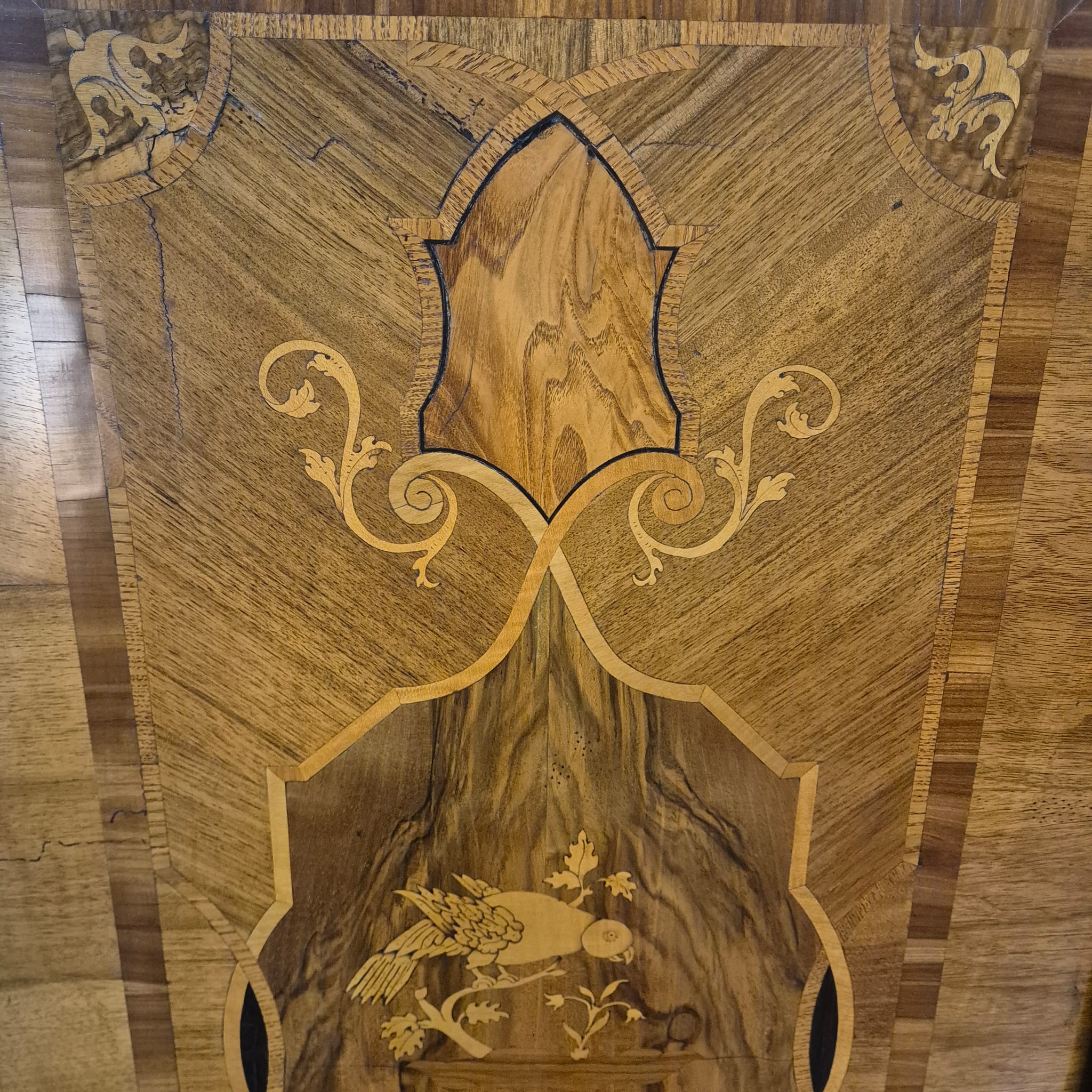 Schrank Kabinettschrank Barock 1770 Nussbaum – Bild 13