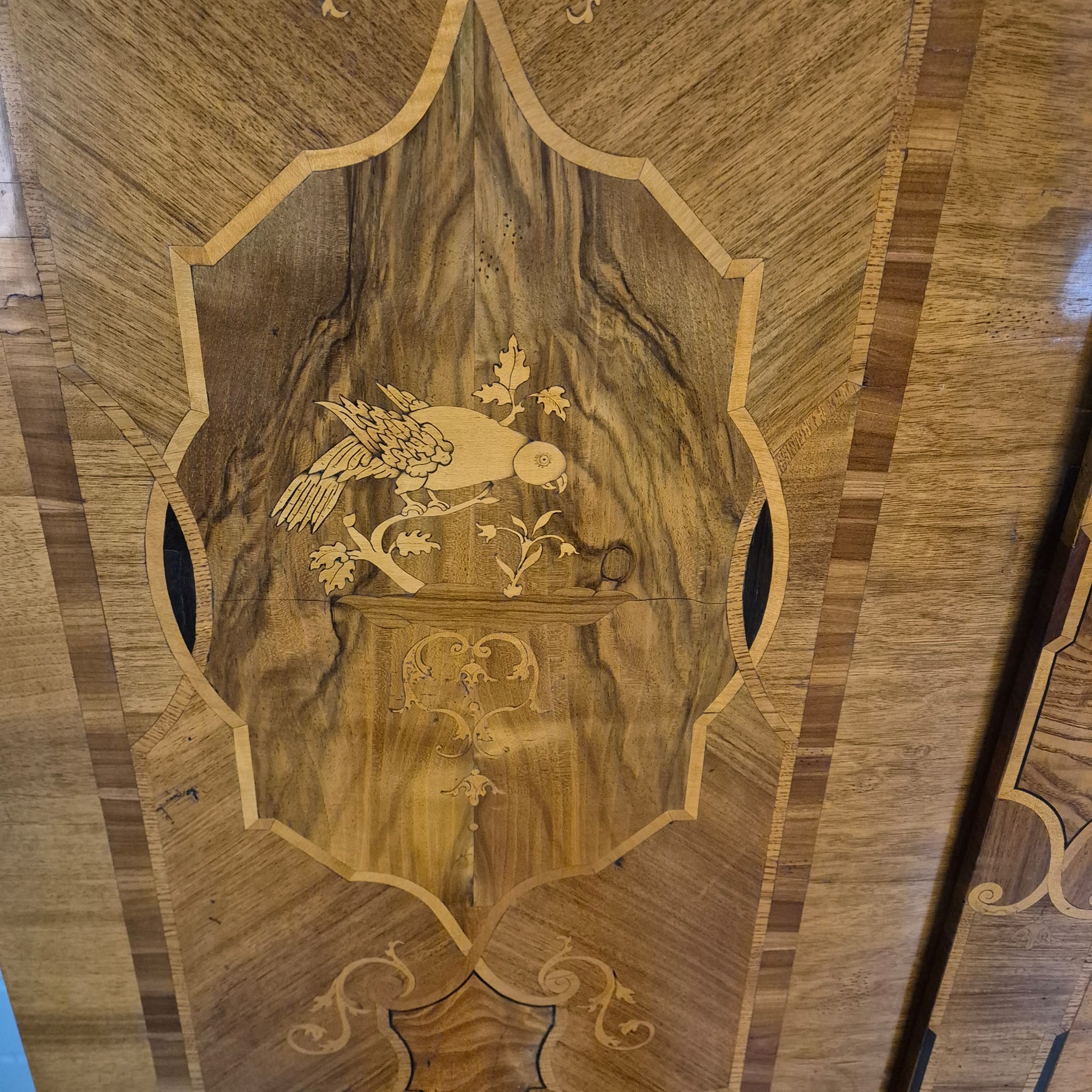 Schrank Kabinettschrank Barock 1770 Nussbaum – Bild 14