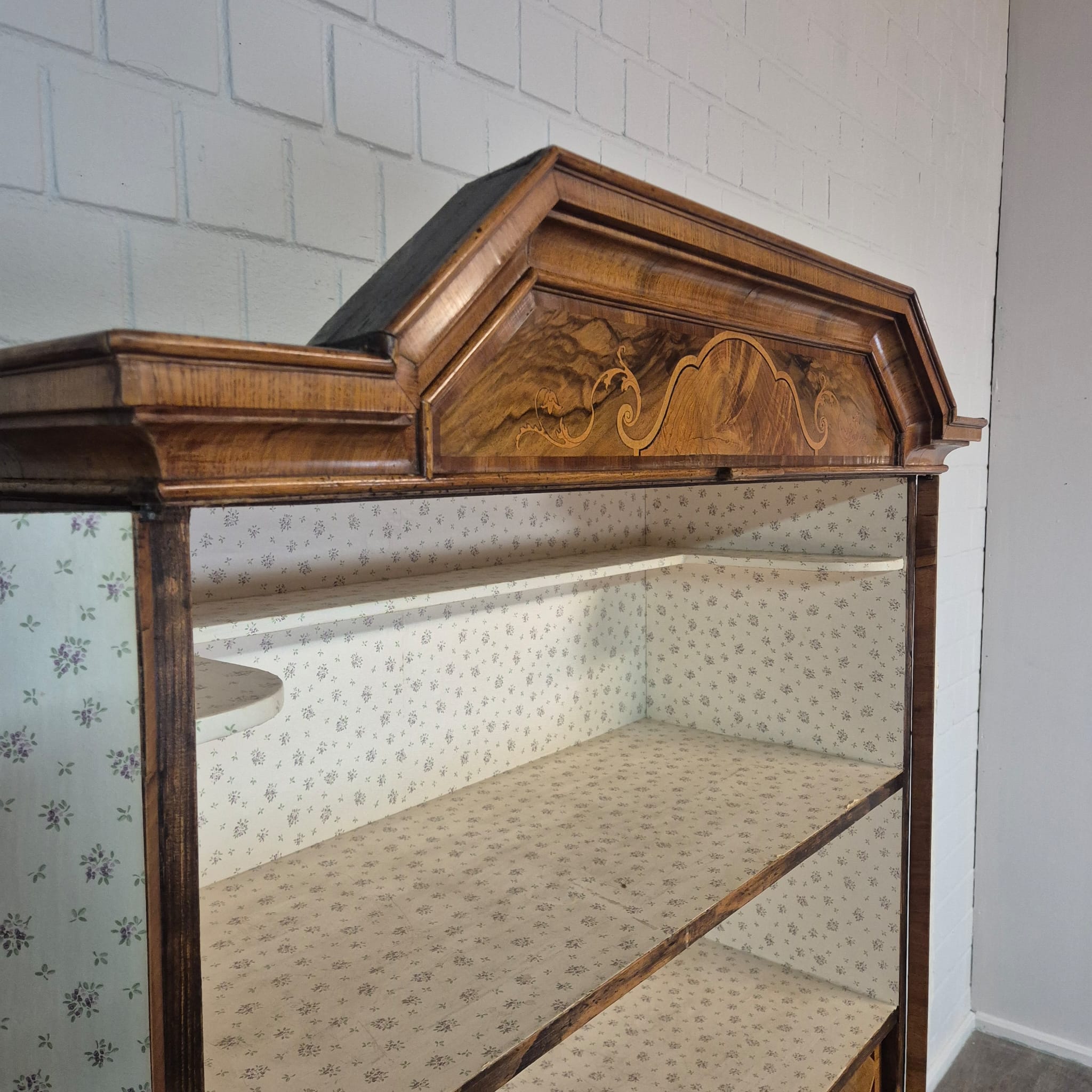 Schrank Kabinettschrank Barock 1770 Nussbaum – Bild 19