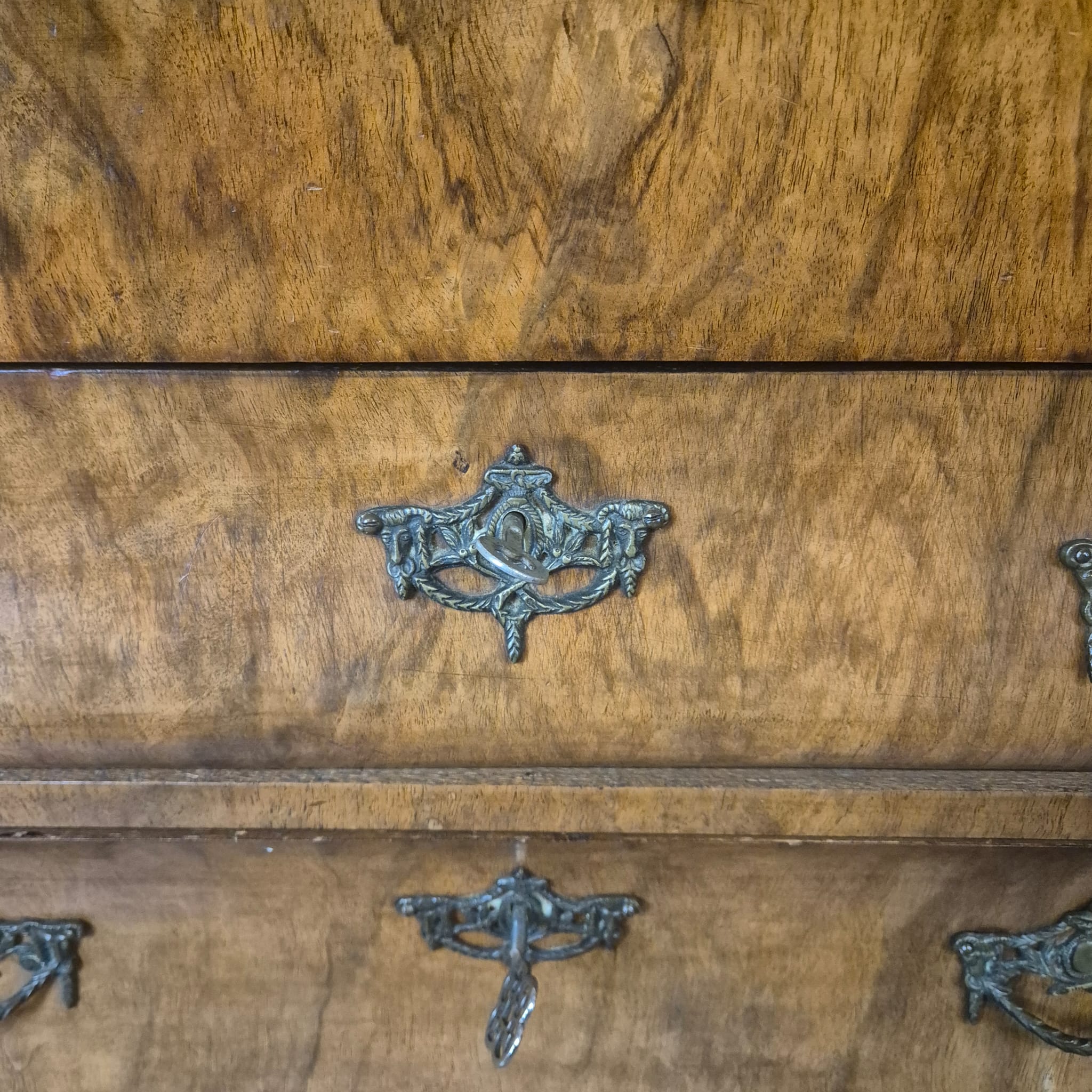 Sekretär Neuarock 1850 Nussbaum – Bild 5