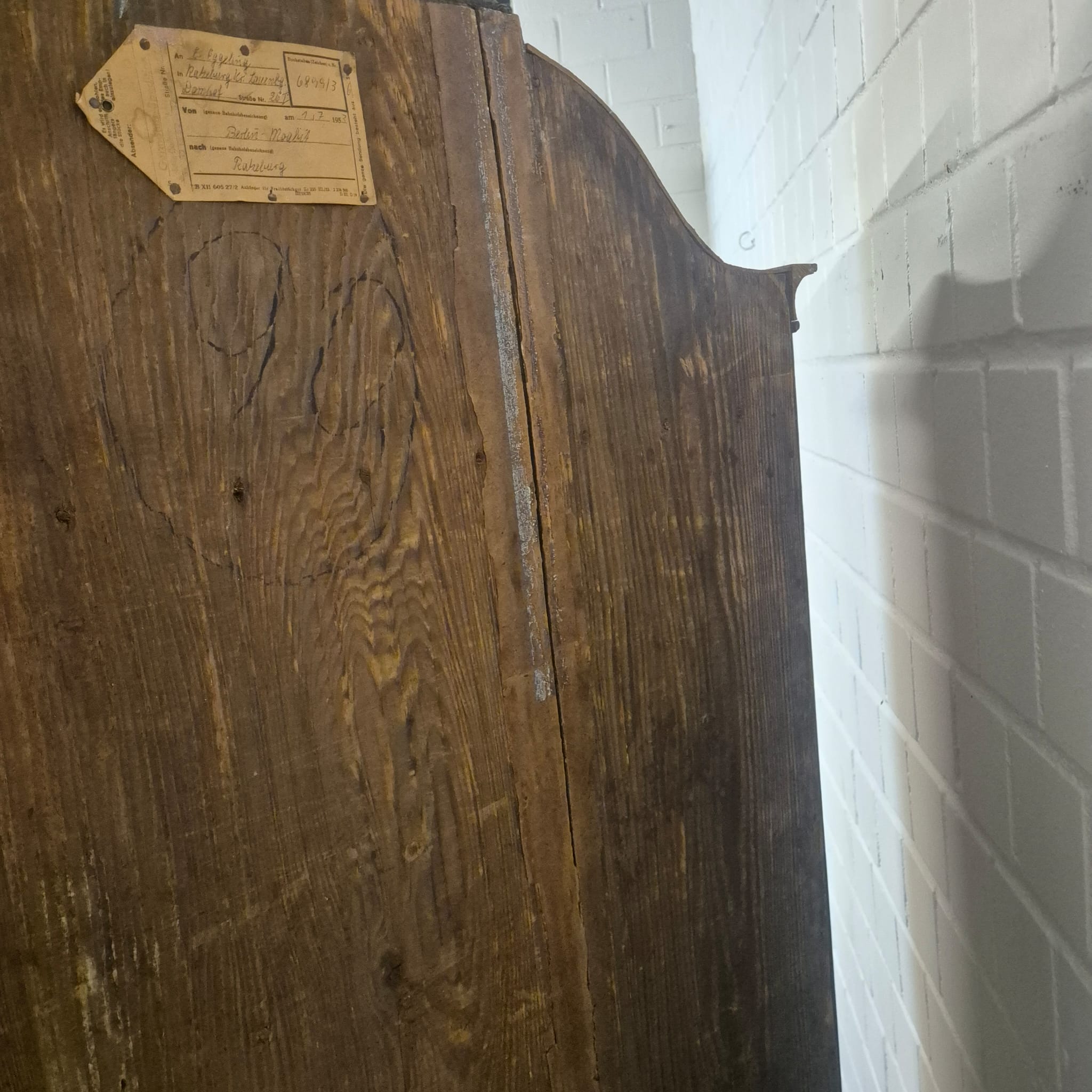 Schrank Kabinettschrank Barock 1770 Nussbaum – Bild 21