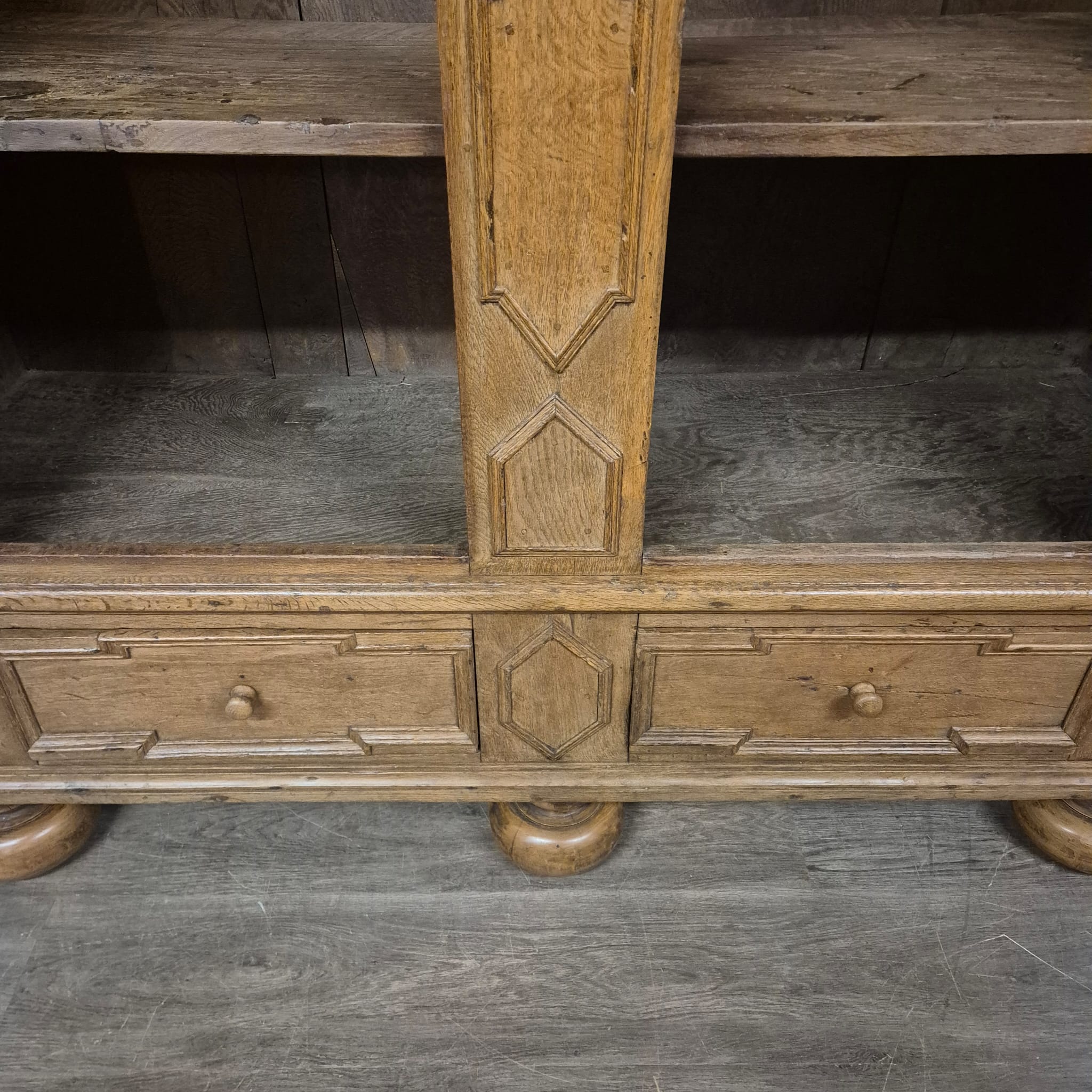 Schrank Kleiderschrank Barock 1770 Eiche – Bild 22