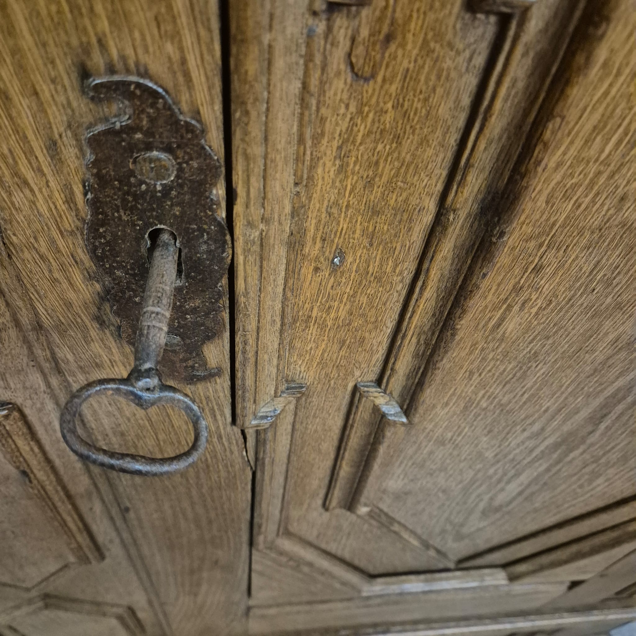 Schrank Kleiderschrank Barock 1770 Eiche – Bild 13