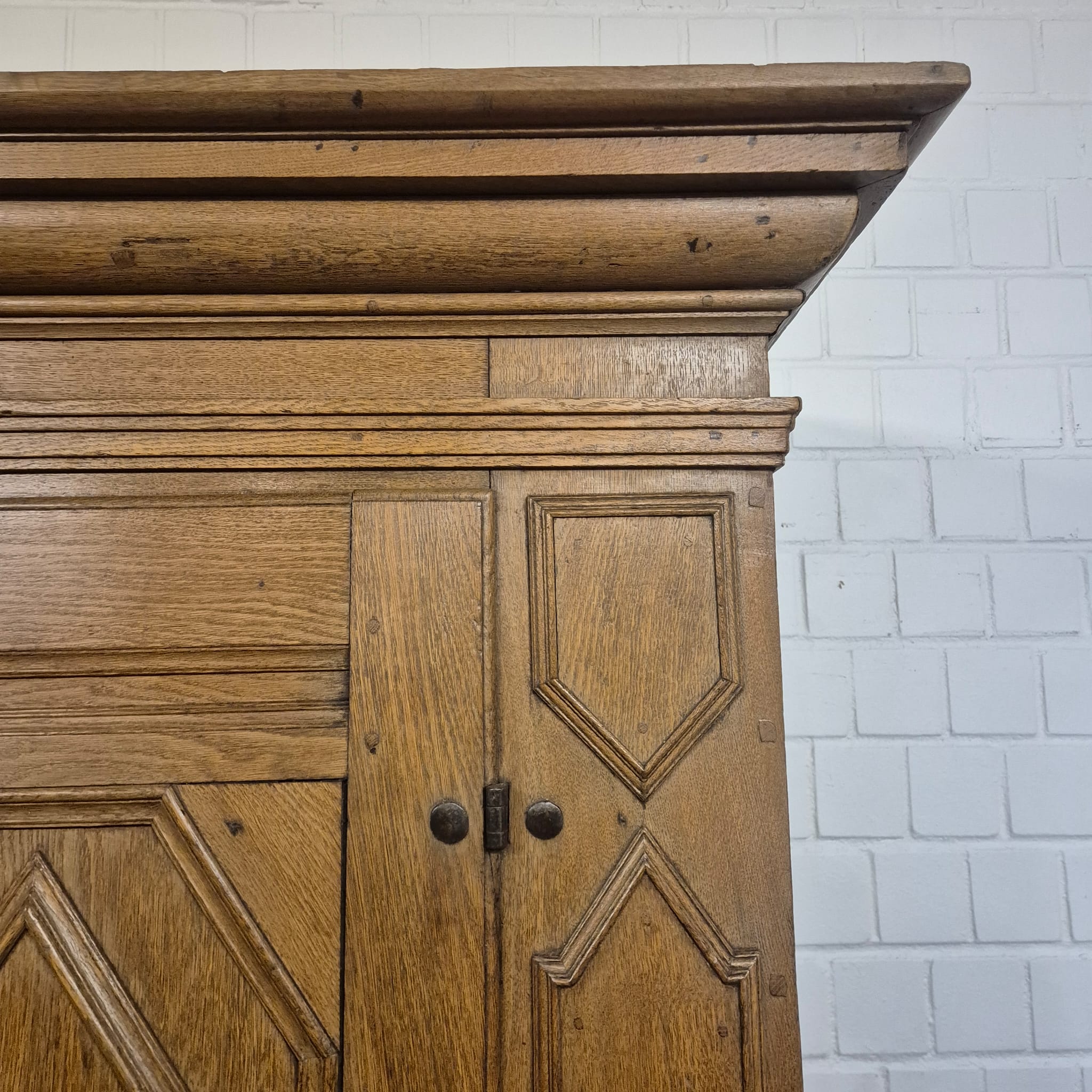 Schrank Kleiderschrank Barock 1770 Eiche – Bild 11