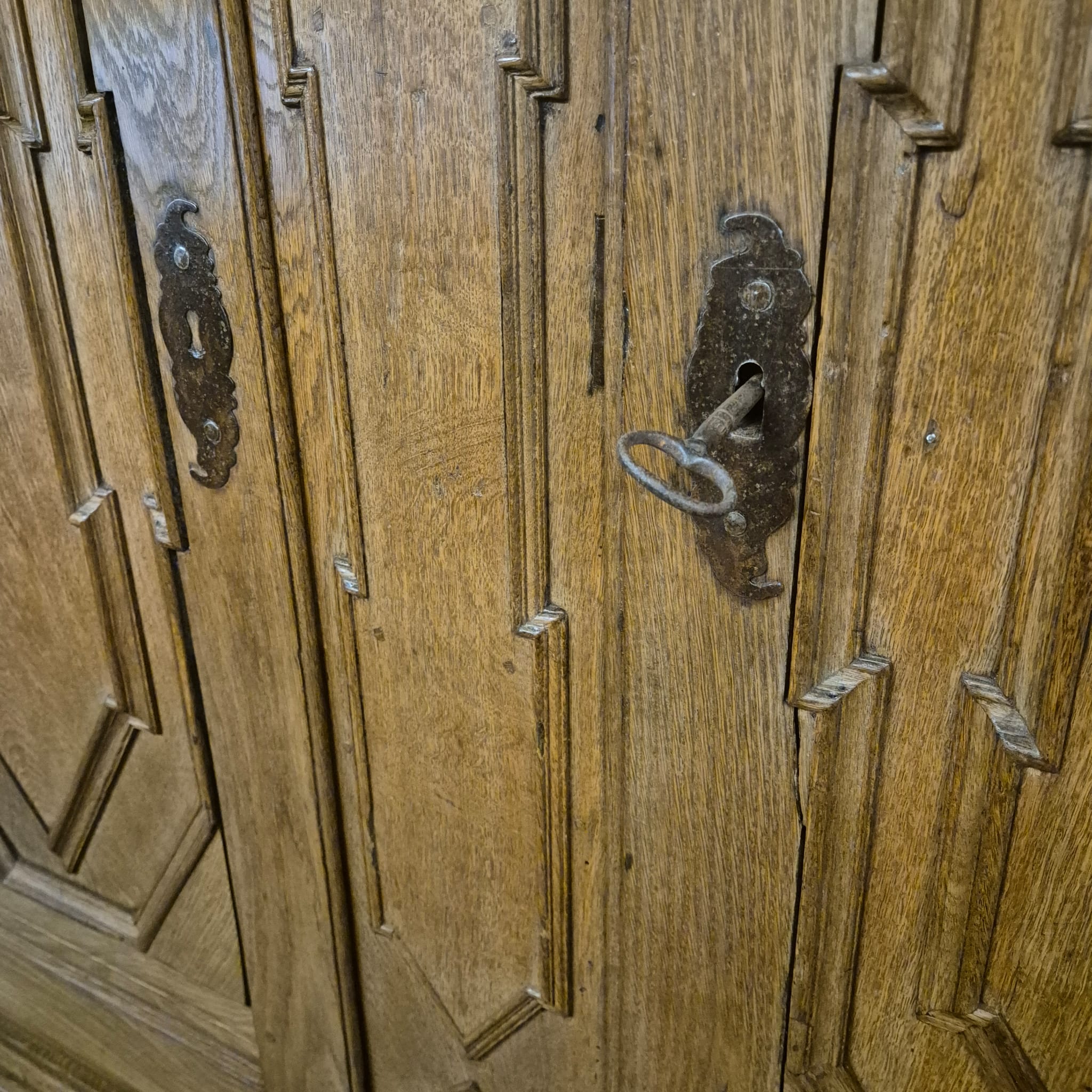 Schrank Kleiderschrank Barock 1770 Eiche – Bild 10