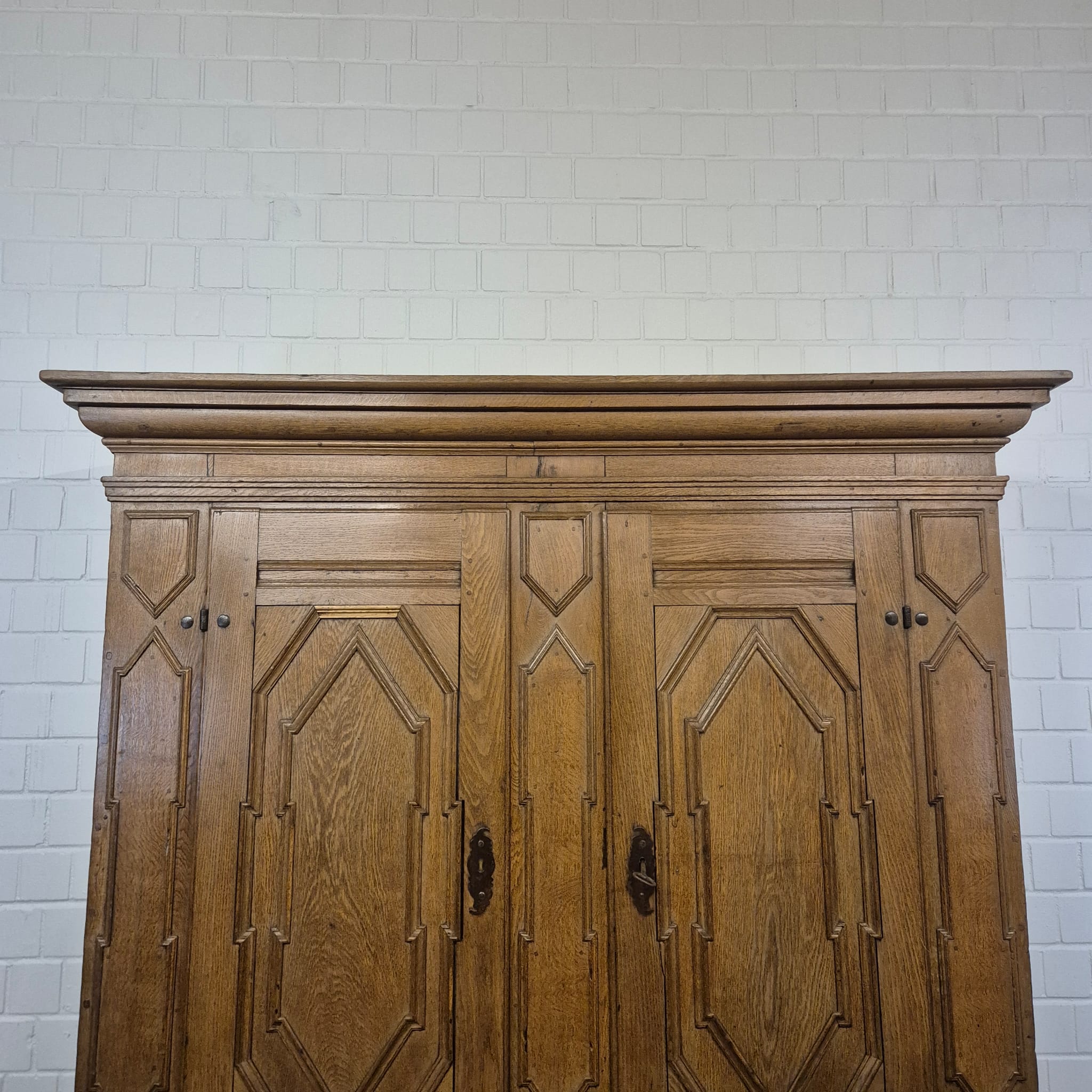 Schrank Kleiderschrank Barock 1770 Eiche – Bild 5