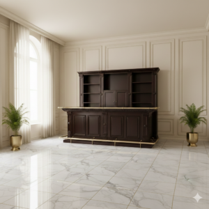 Theke Tresen Regal Bella Mahagoni 2,70 m