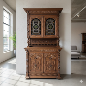 Buffetschrank Schrank Gründerzeit 1880 Eiche
