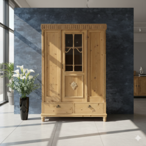 Schrank Kleiderschrank Jugendstil 1910 Kiefer