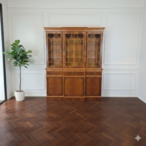 Vitrine Bücherschrank Kirschbaum 1,65 m