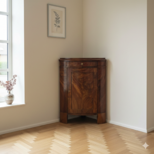 Eckschrank Biedermeier 1820 Mahagoni