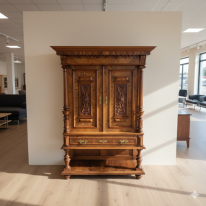 Aufsatzschrank Prunkschrank Neorenaissance 1880 Nussbaum