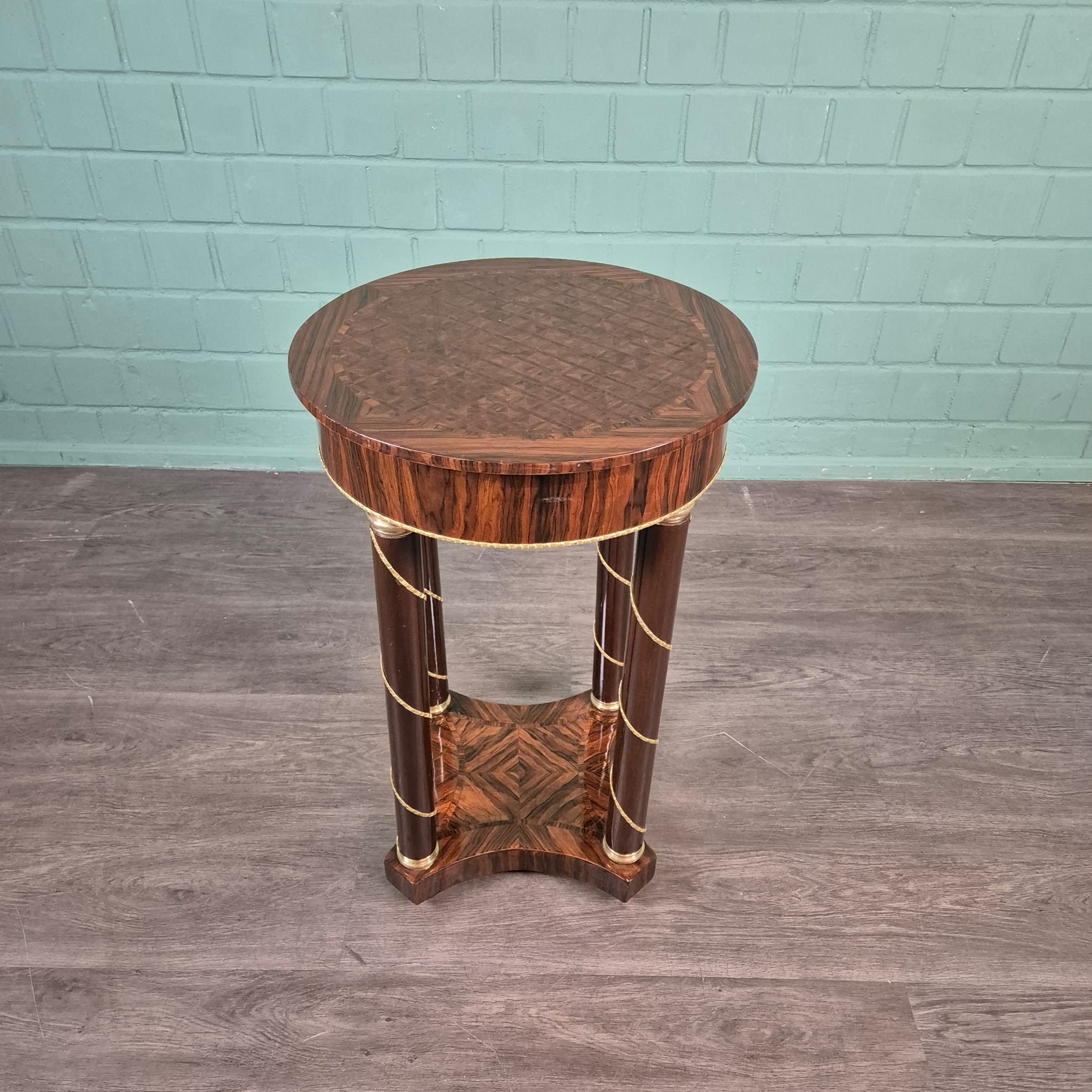 Beistelltisch Tisch Nussbaum Ø 0,47 m – Bild 4