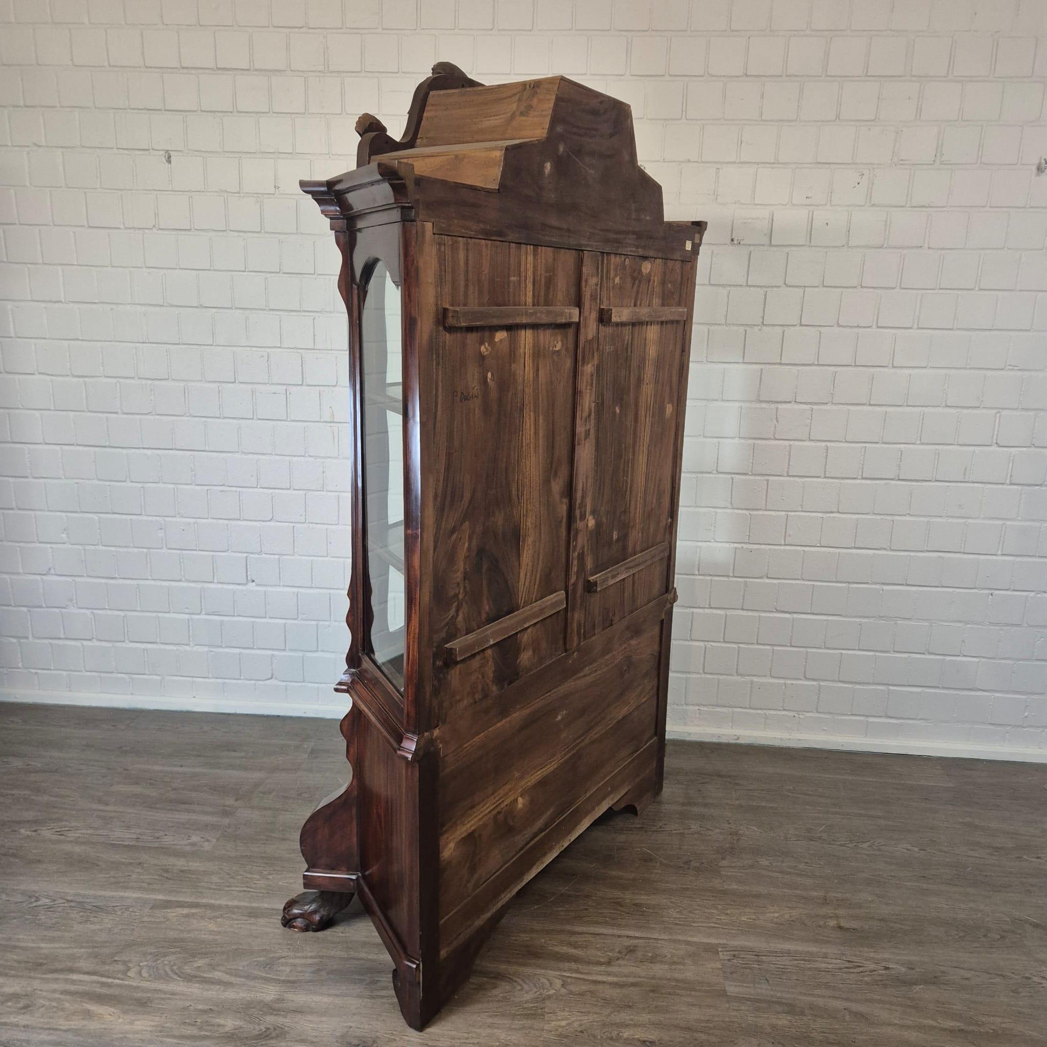 Vitrine Geschirrschrank Neubarock Mahagoni – Bild 18