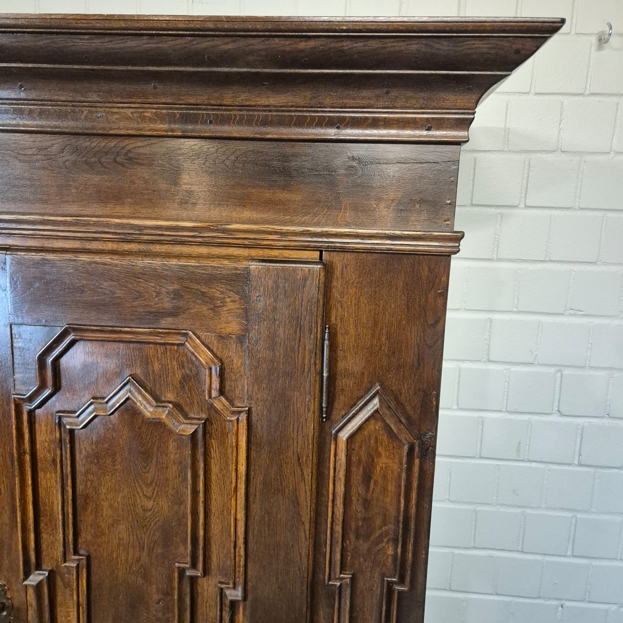 Schrank Kleiderschrank Barock 1770 Eiche – Bild 13