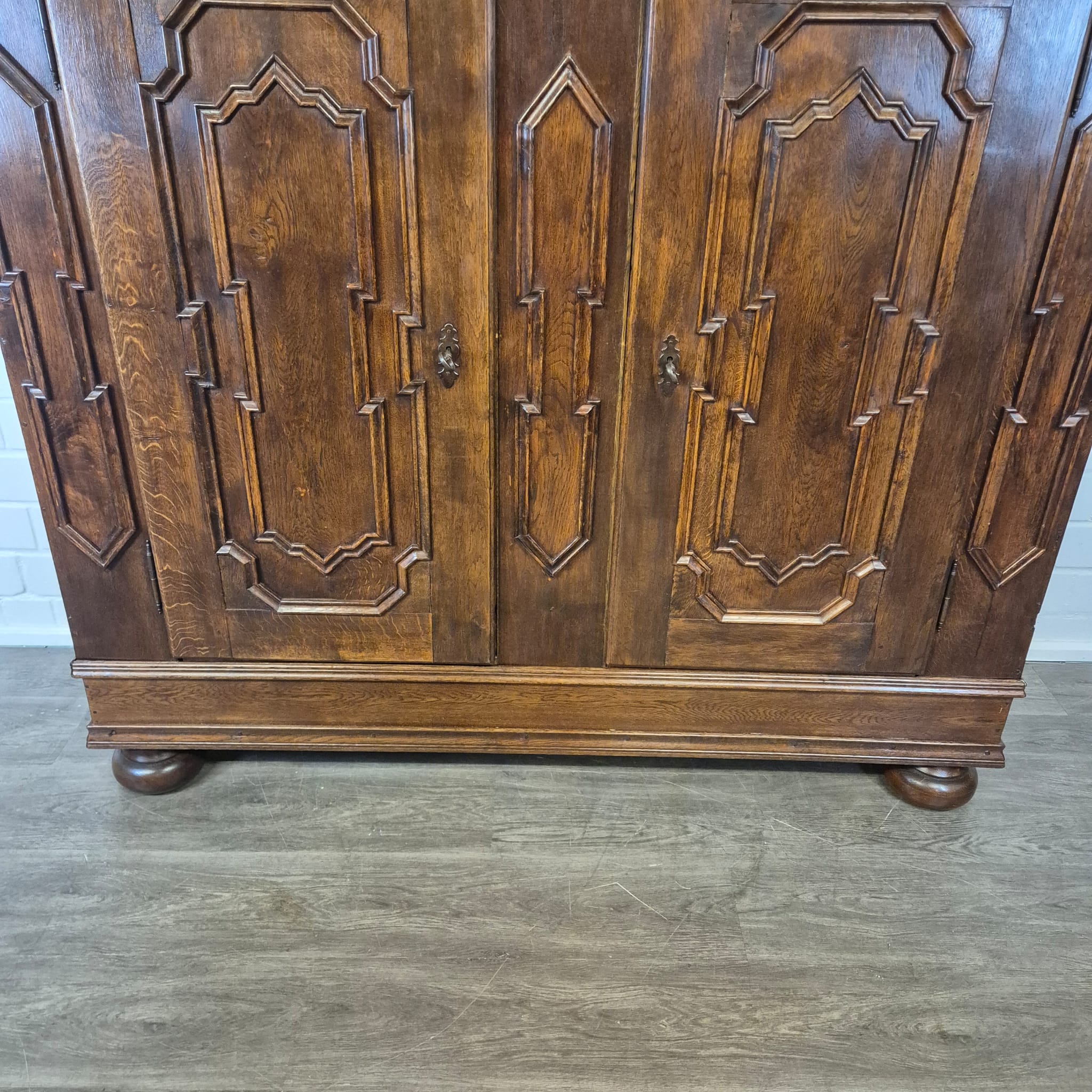 Schrank Kleiderschrank Barock 1770 Eiche – Bild 7