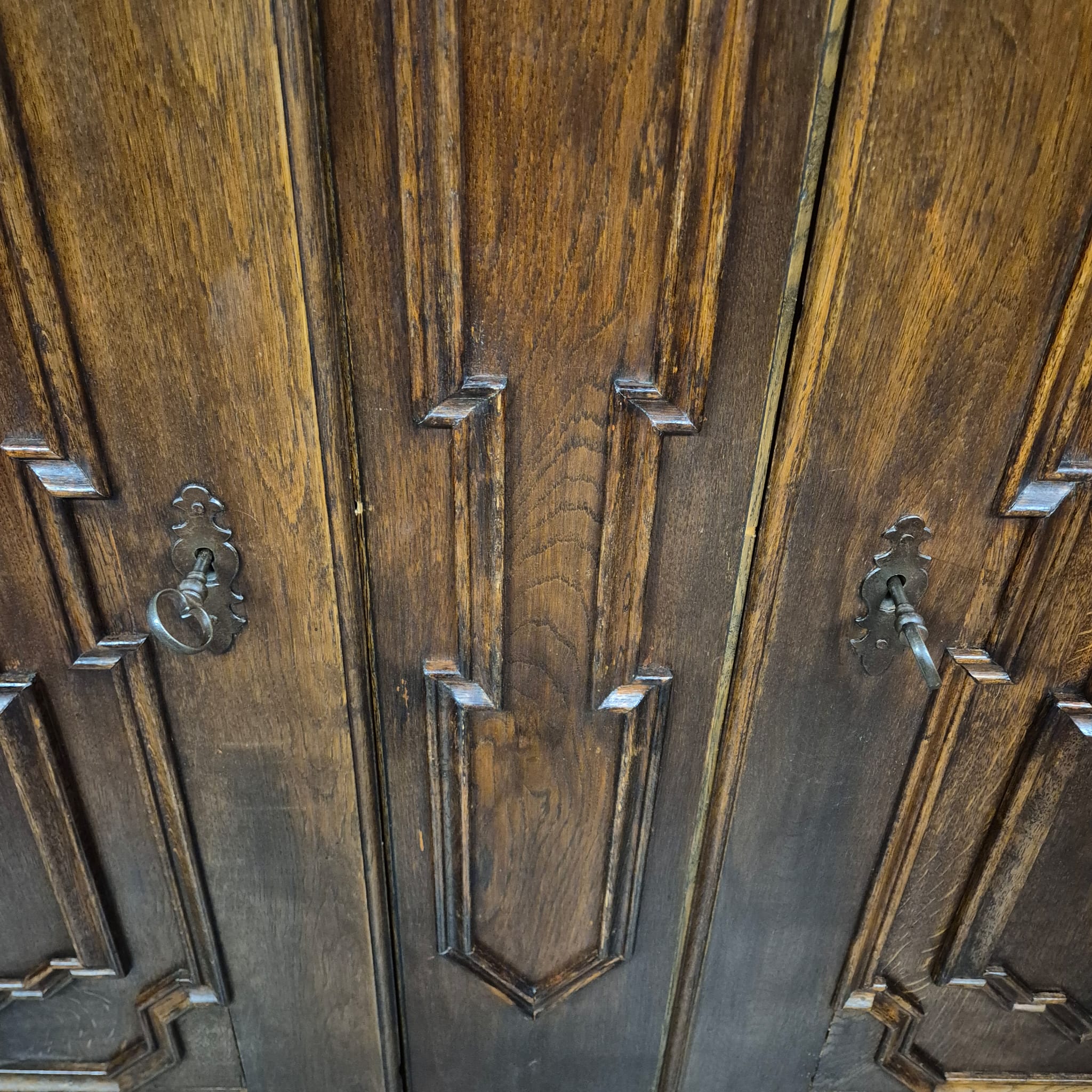 Schrank Kleiderschrank Barock 1770 Eiche – Bild 10