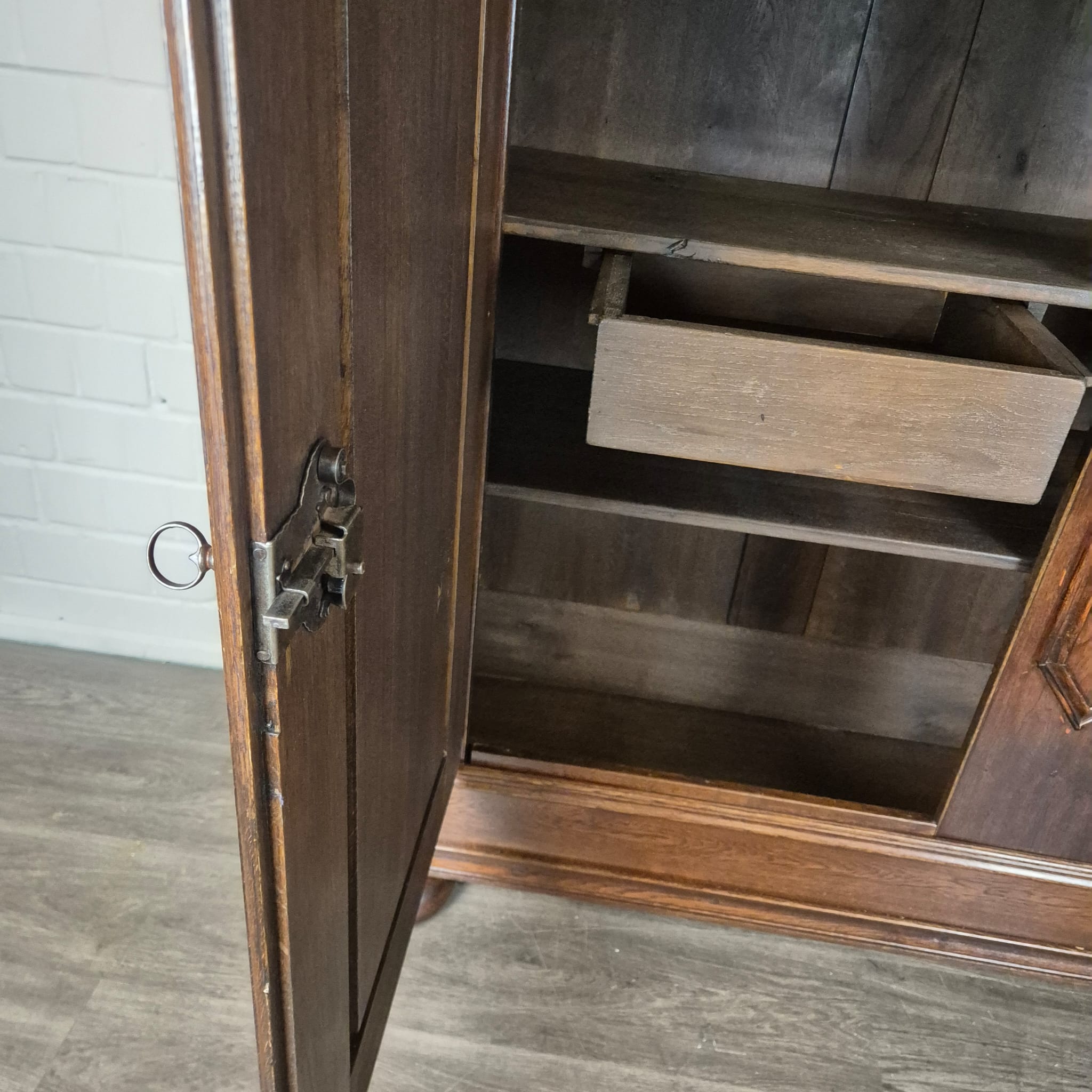 Schrank Kleiderschrank Barock 1770 Eiche – Bild 15