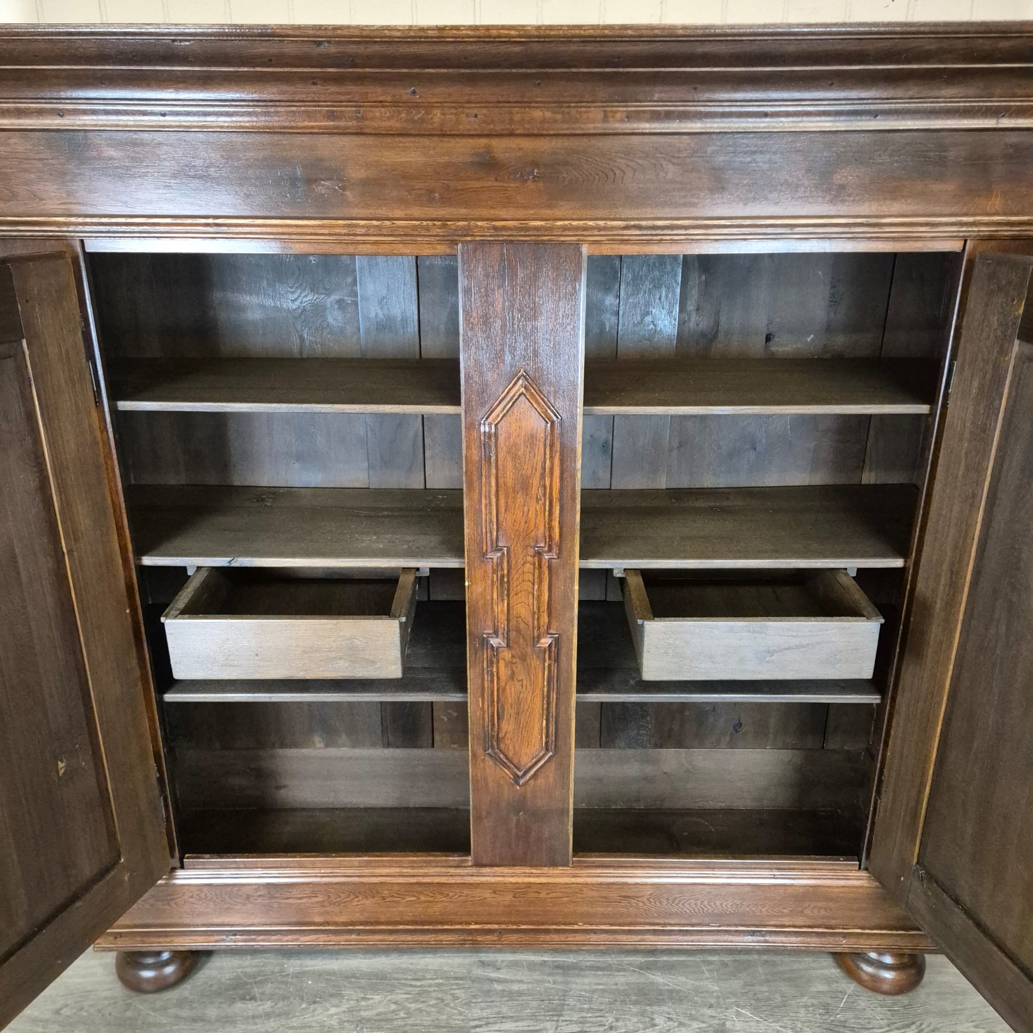 Schrank Kleiderschrank Barock 1770 Eiche – Bild 16