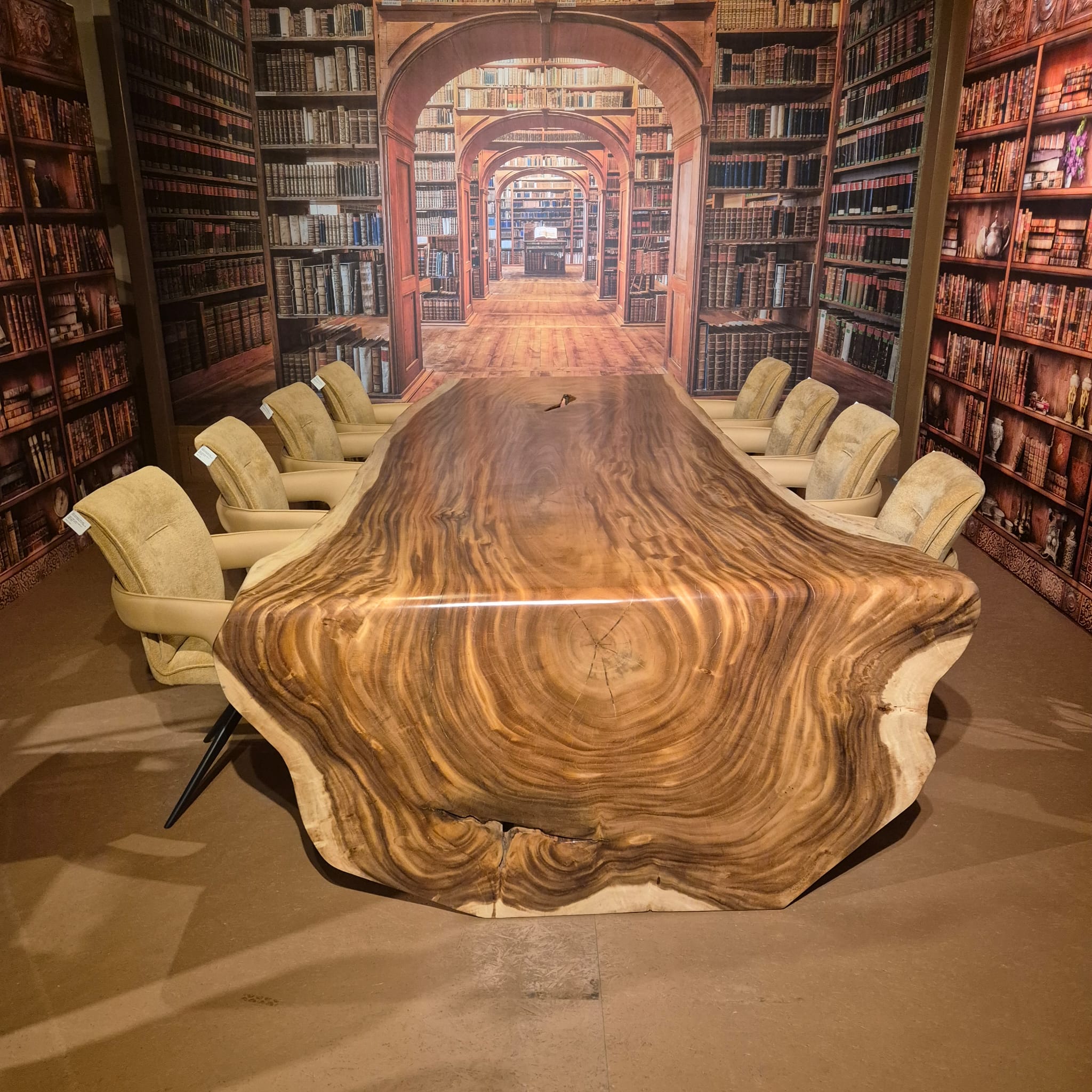 Esstisch Baumstamm-Tisch Akazie 3,30 m x 1,65 m – Bild 3