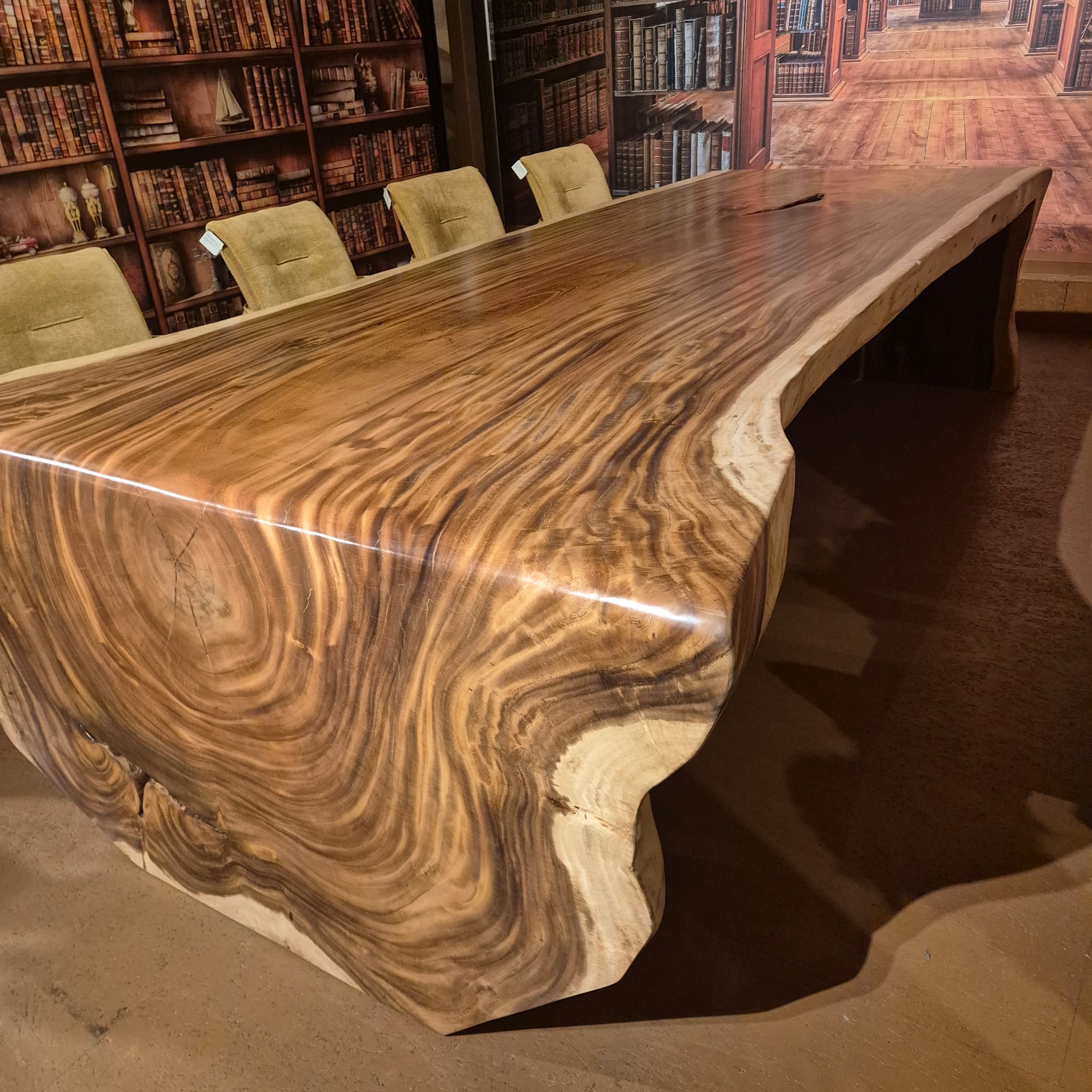 Esstisch Baumstamm-Tisch Akazie 3,30 m x 1,65 m – Bild 9