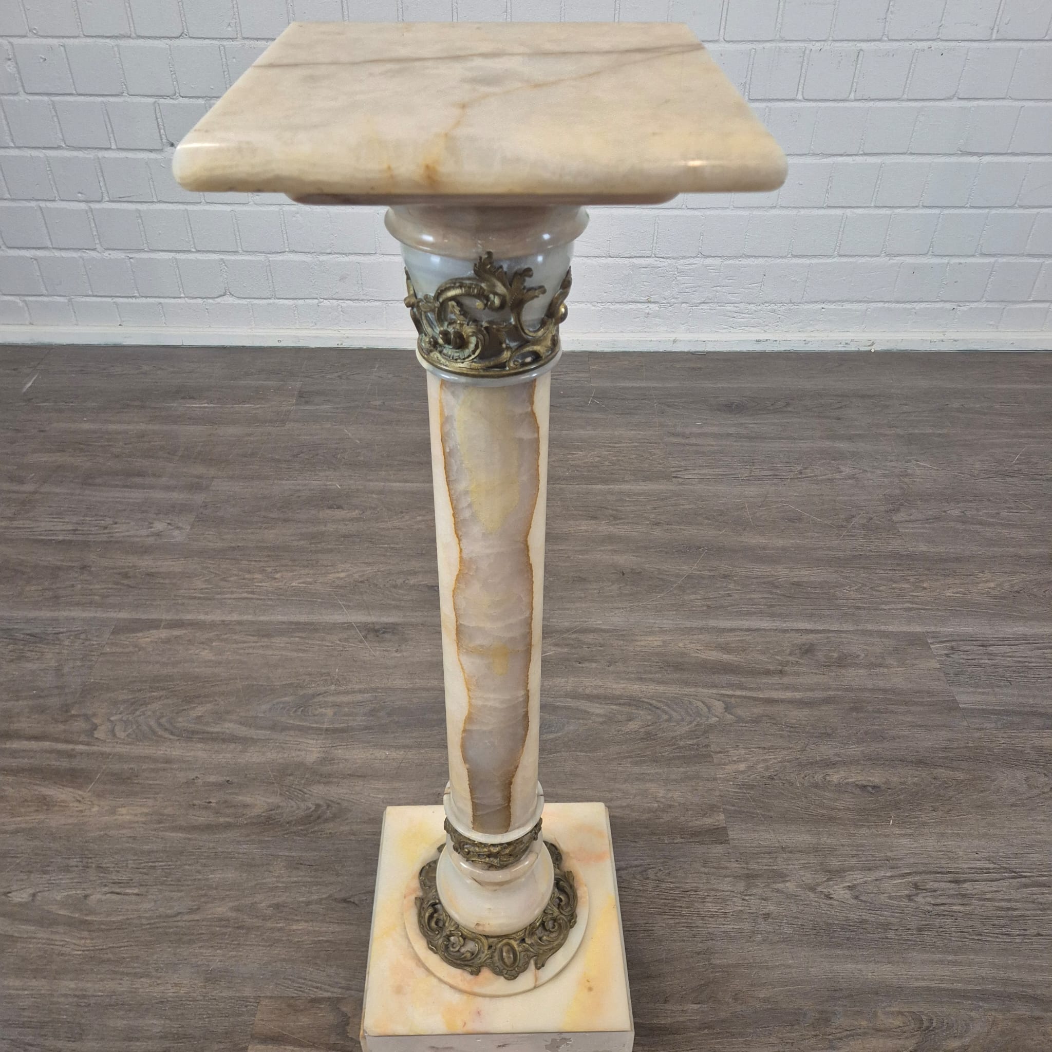 Säule Pfeiler Gründerzeit 1880 Marmor Bronze – Bild 8