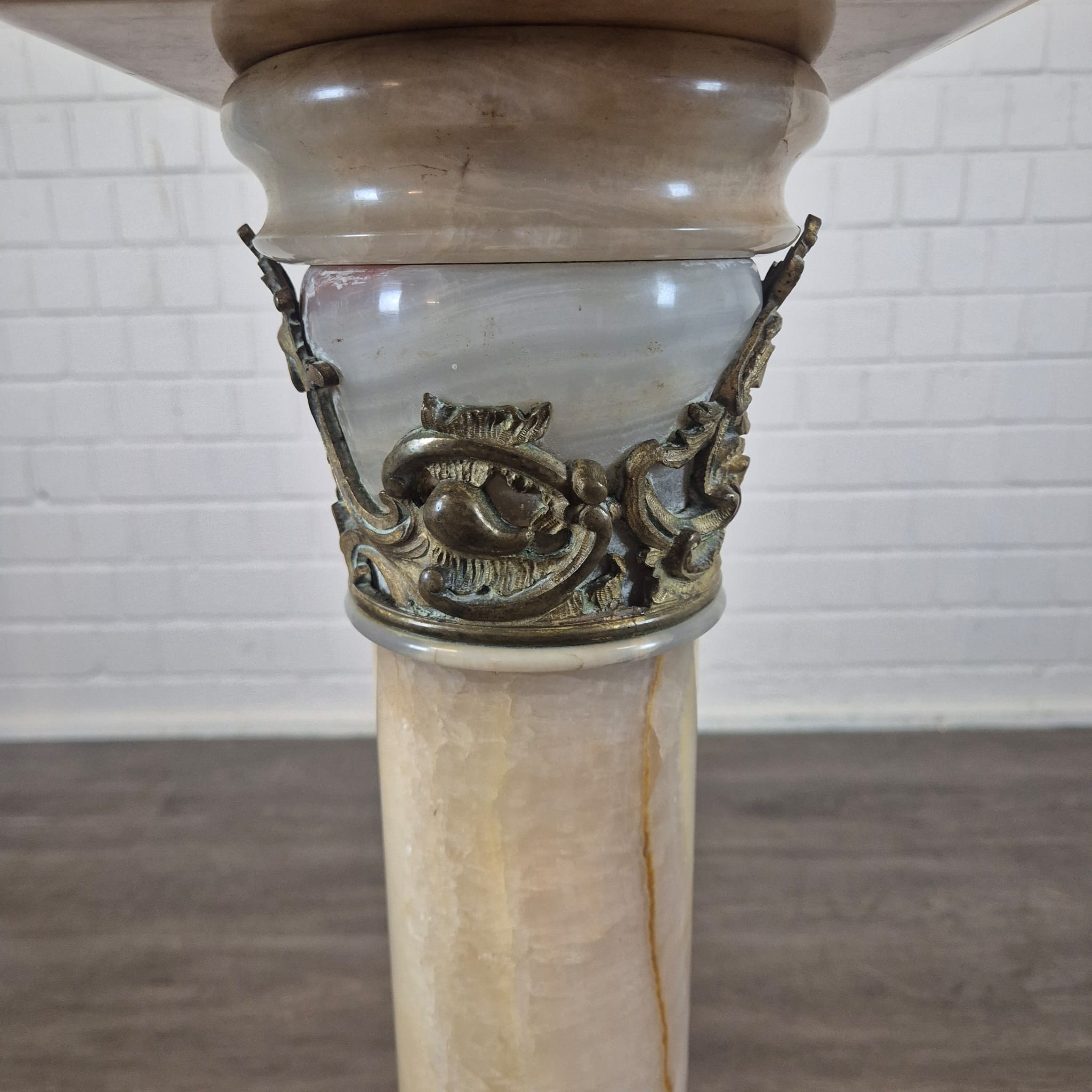 Säule Pfeiler Gründerzeit 1880 Marmor Bronze – Bild 11