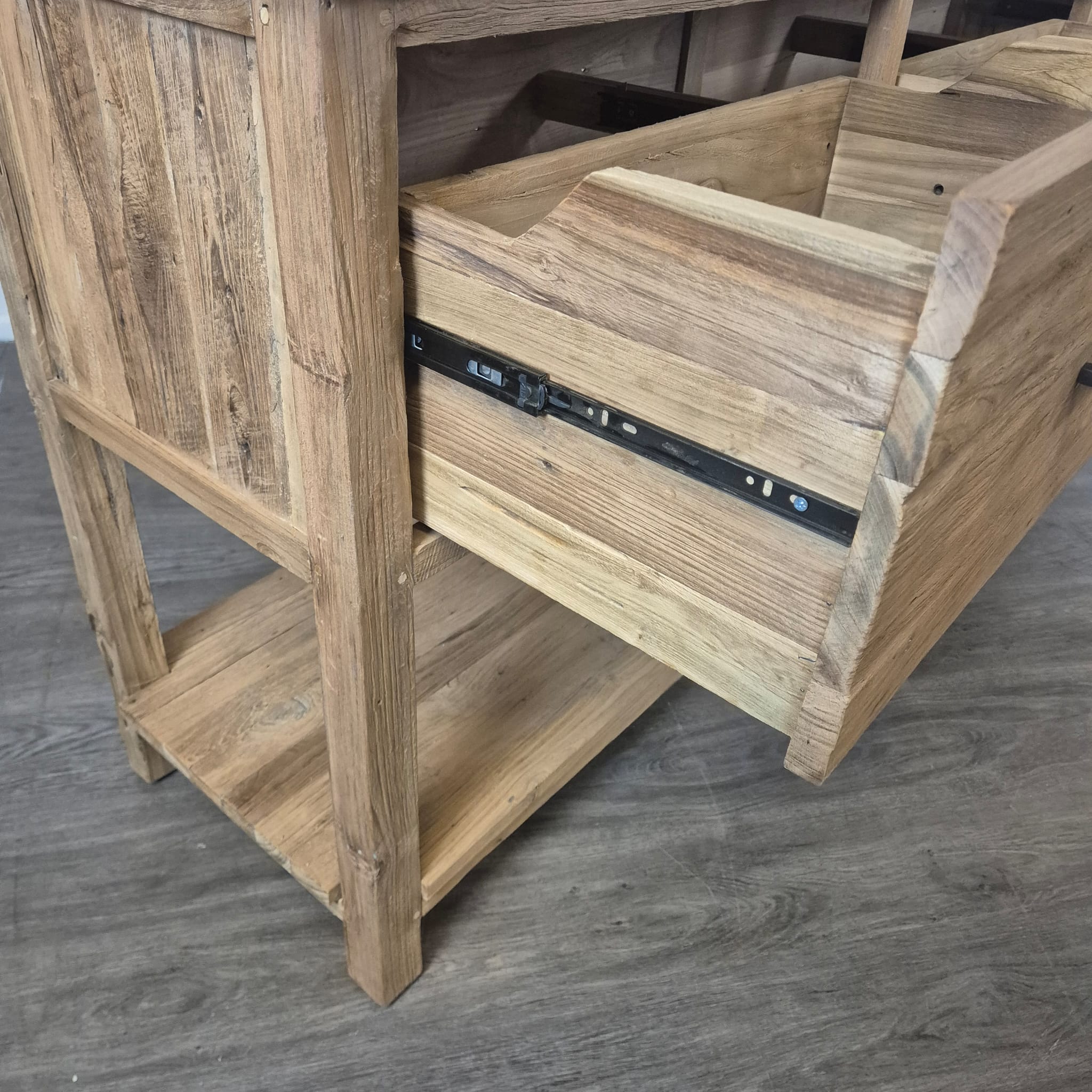 Wandtisch Sideboard Teakholz 2,00 m – Bild 10