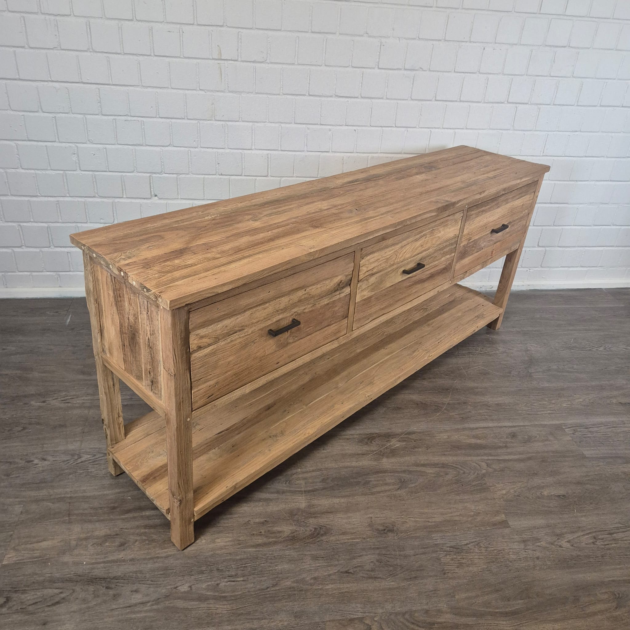 Wandtisch Sideboard Teakholz 2,00 m – Bild 4