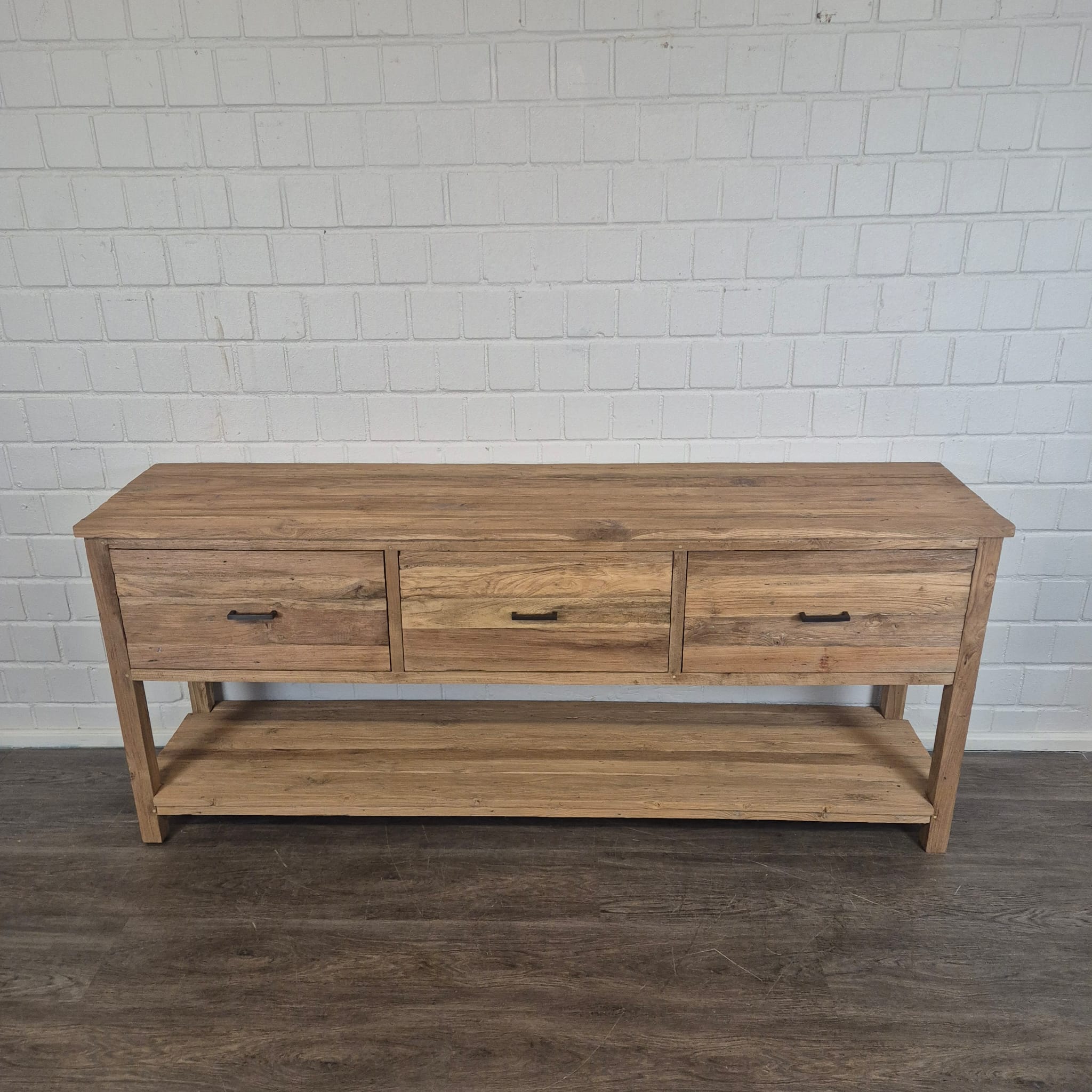 Wandtisch Sideboard Teakholz 2,00 m – Bild 3