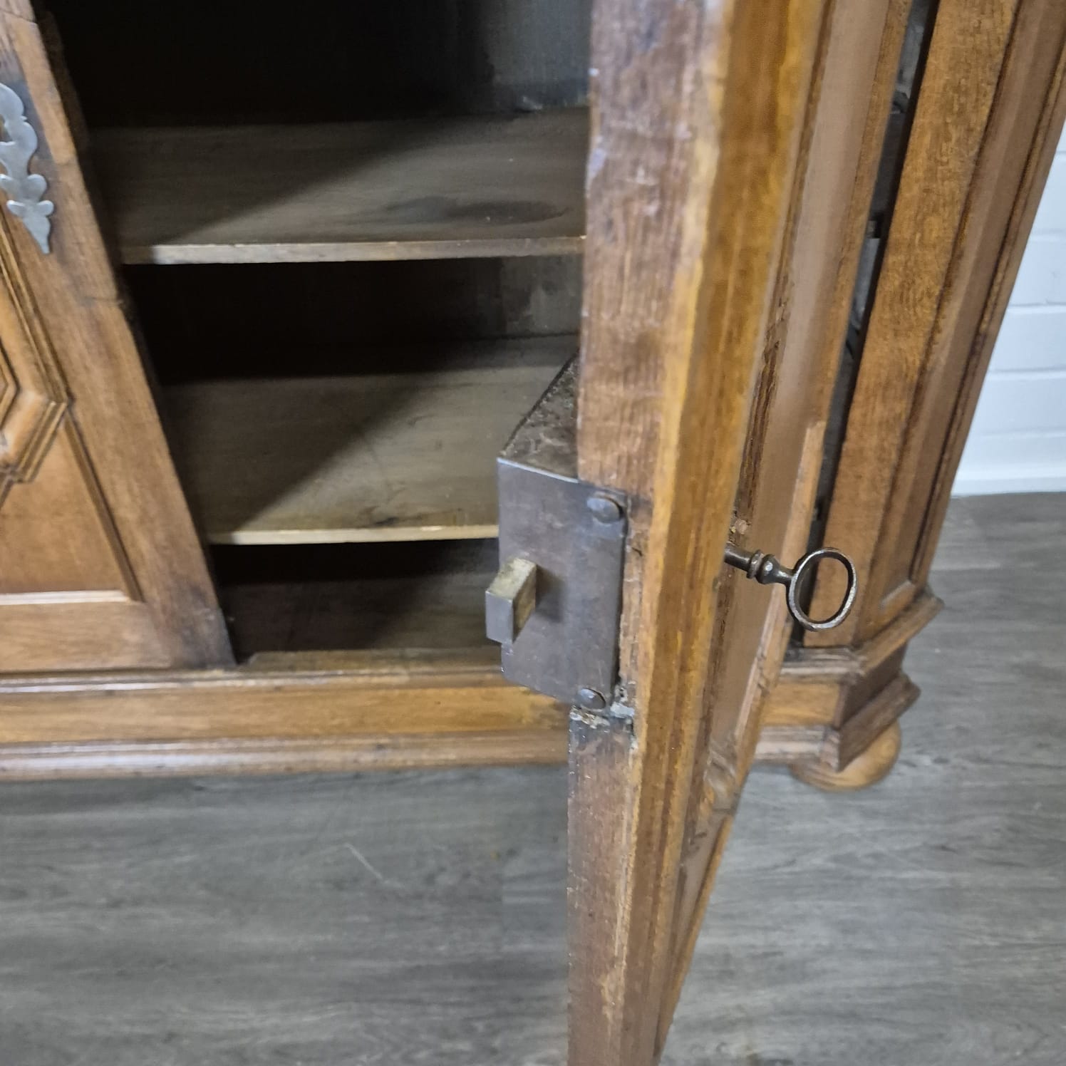 Schrank Kleiderschrank Barock 1770 Eiche – Bild 19