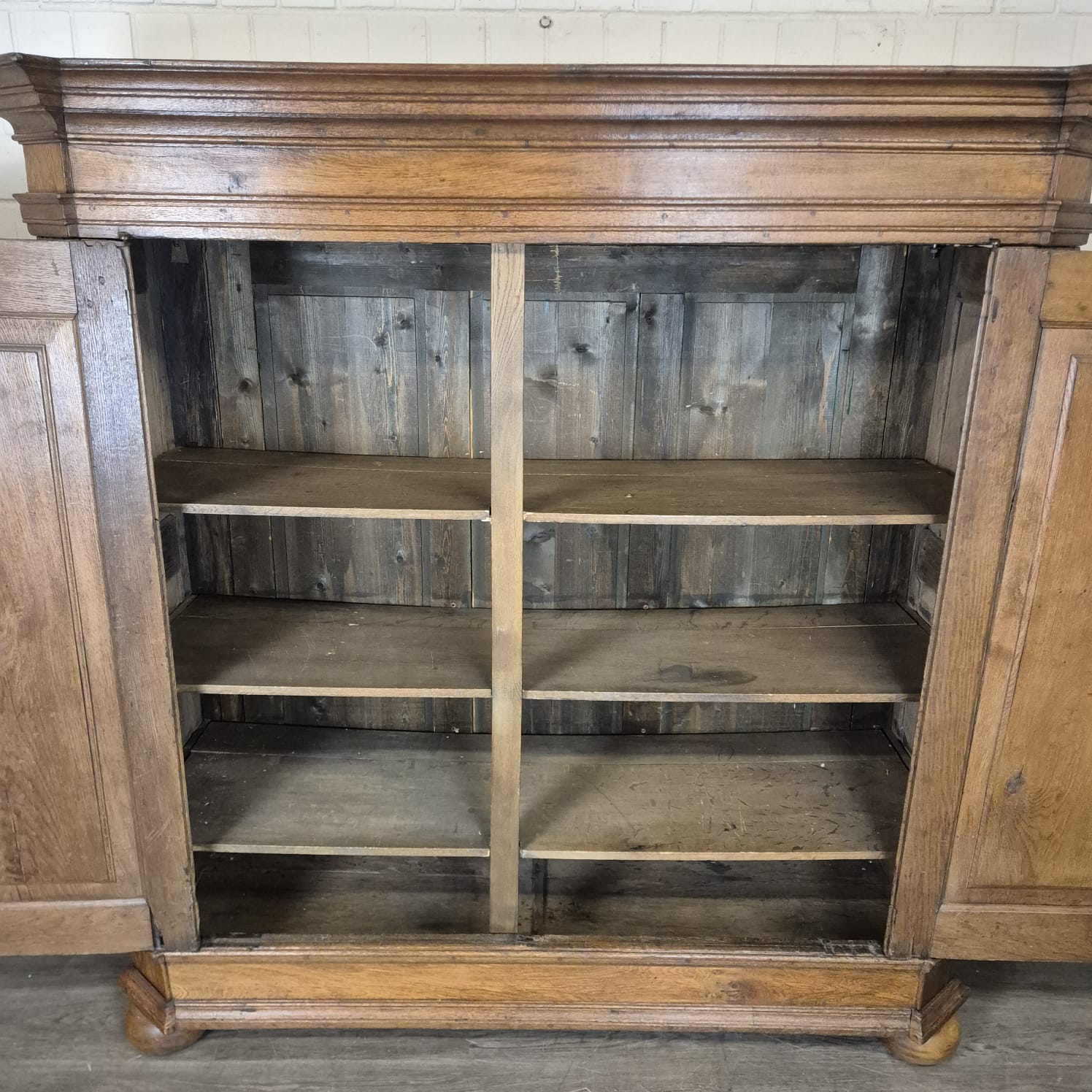 Schrank Kleiderschrank Barock 1770 Eiche – Bild 17