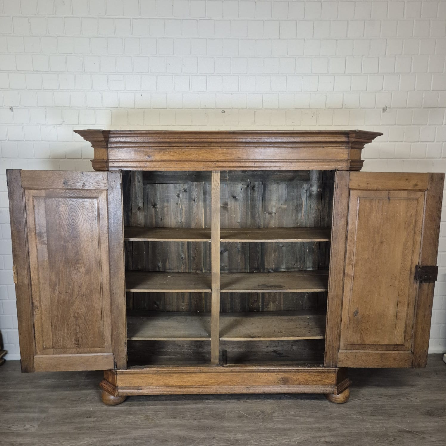 Schrank Kleiderschrank Barock 1770 Eiche – Bild 16