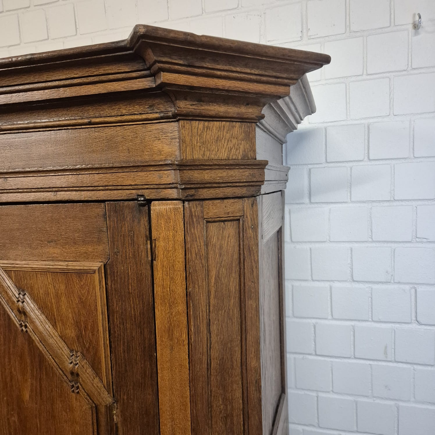 Schrank Kleiderschrank Barock 1770 Eiche – Bild 13