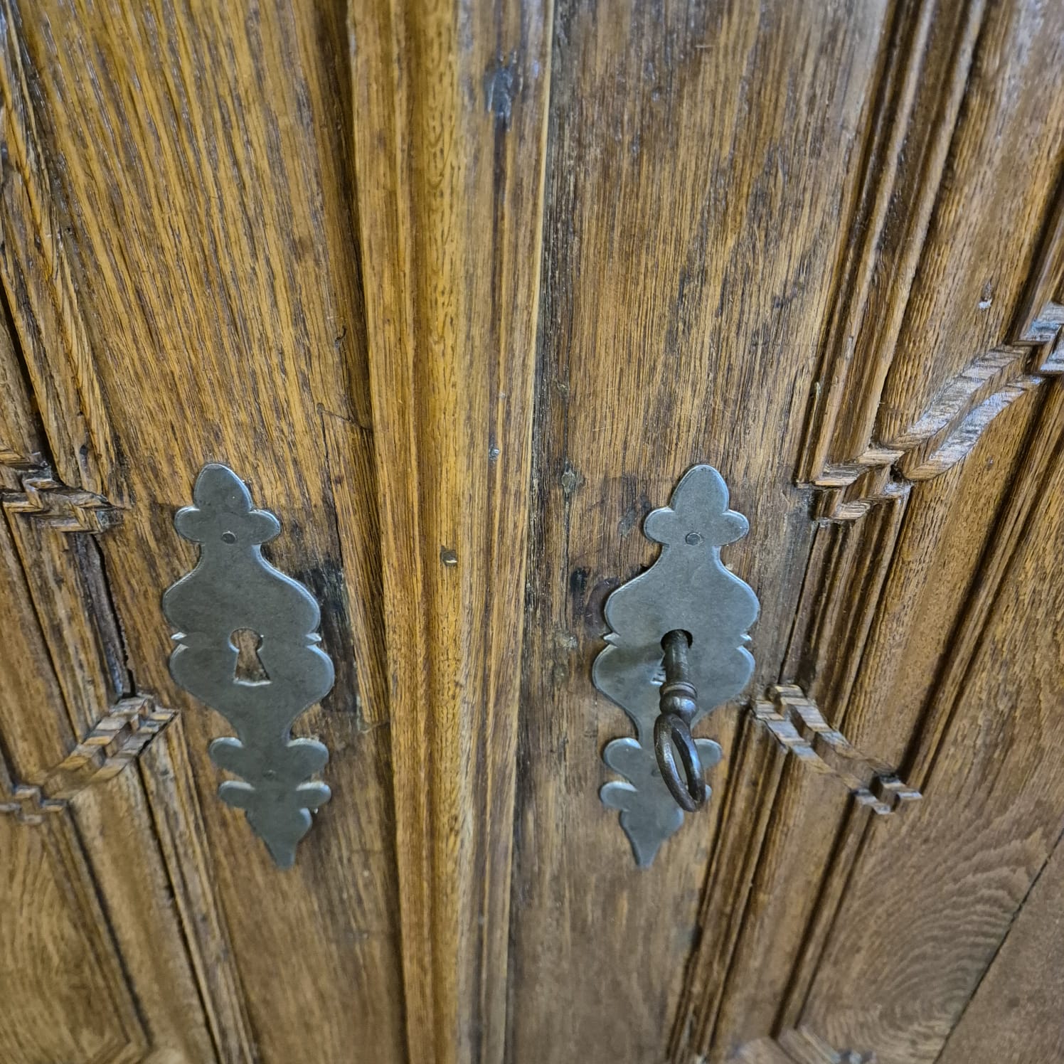 Schrank Kleiderschrank Barock 1770 Eiche – Bild 15