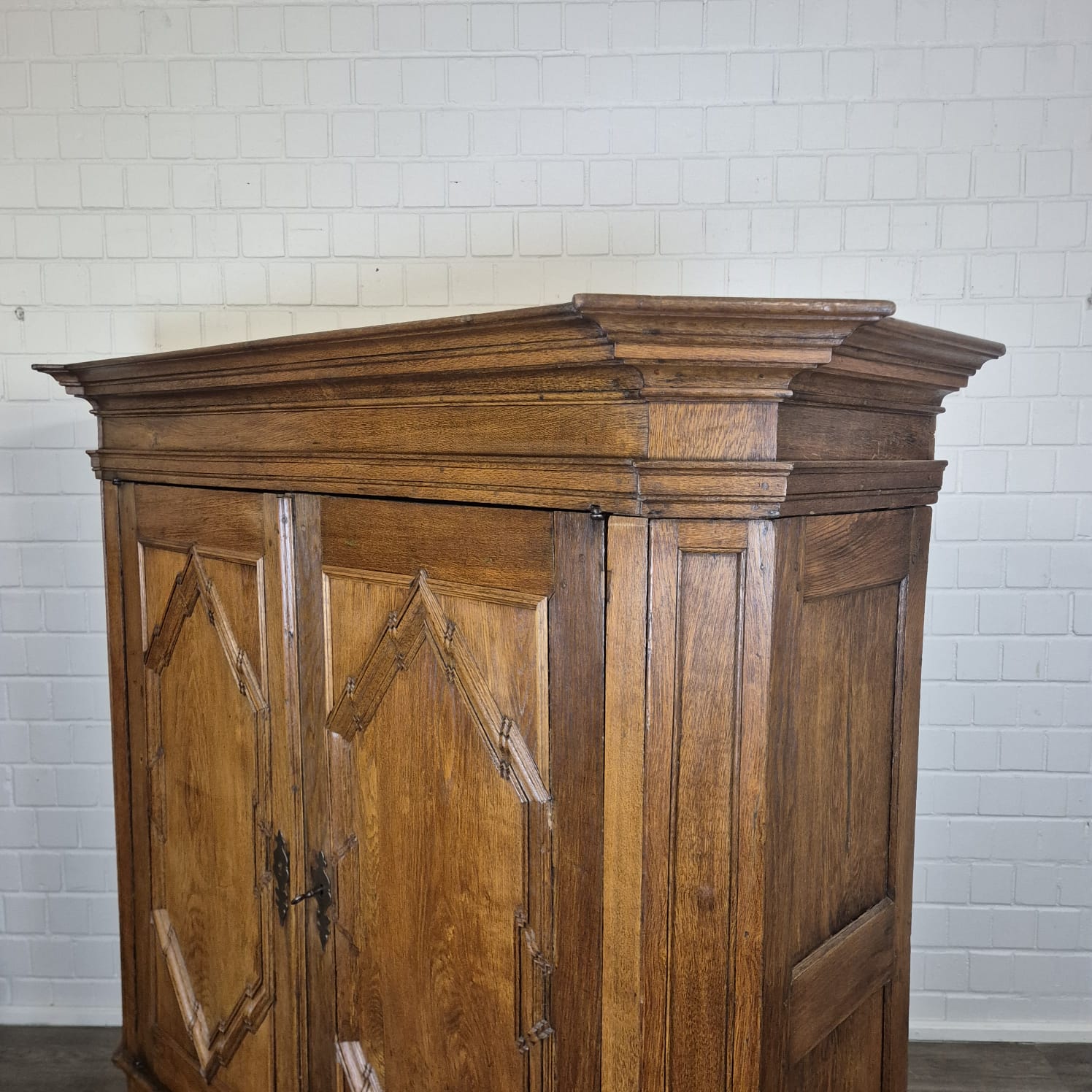 Schrank Kleiderschrank Barock 1770 Eiche – Bild 12